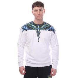 Marcelo Burlon Chess Wings Regular Crewneck Sweatshirt
