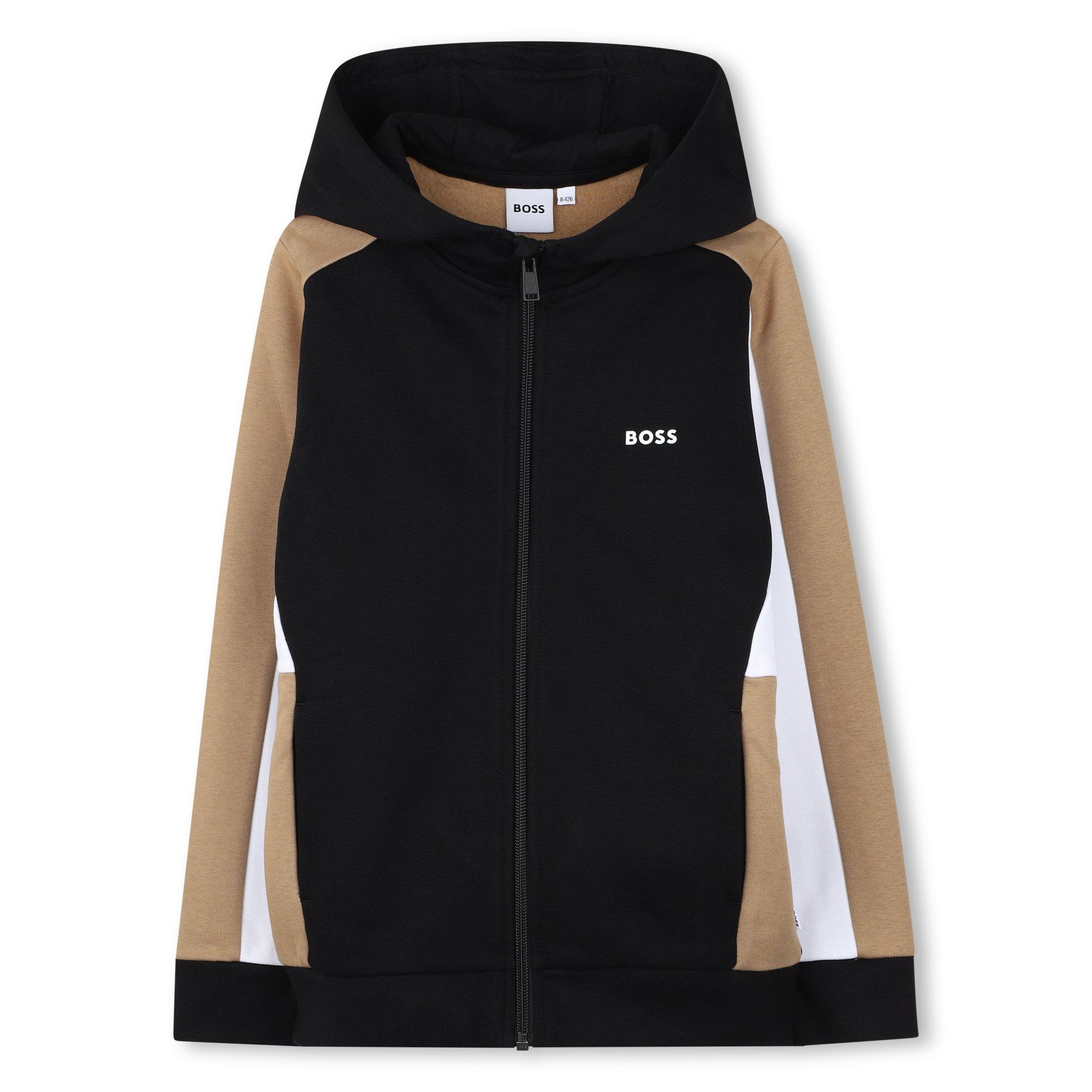 Boss  Kids' Full Zip Fleece - Black - 4 Yrs