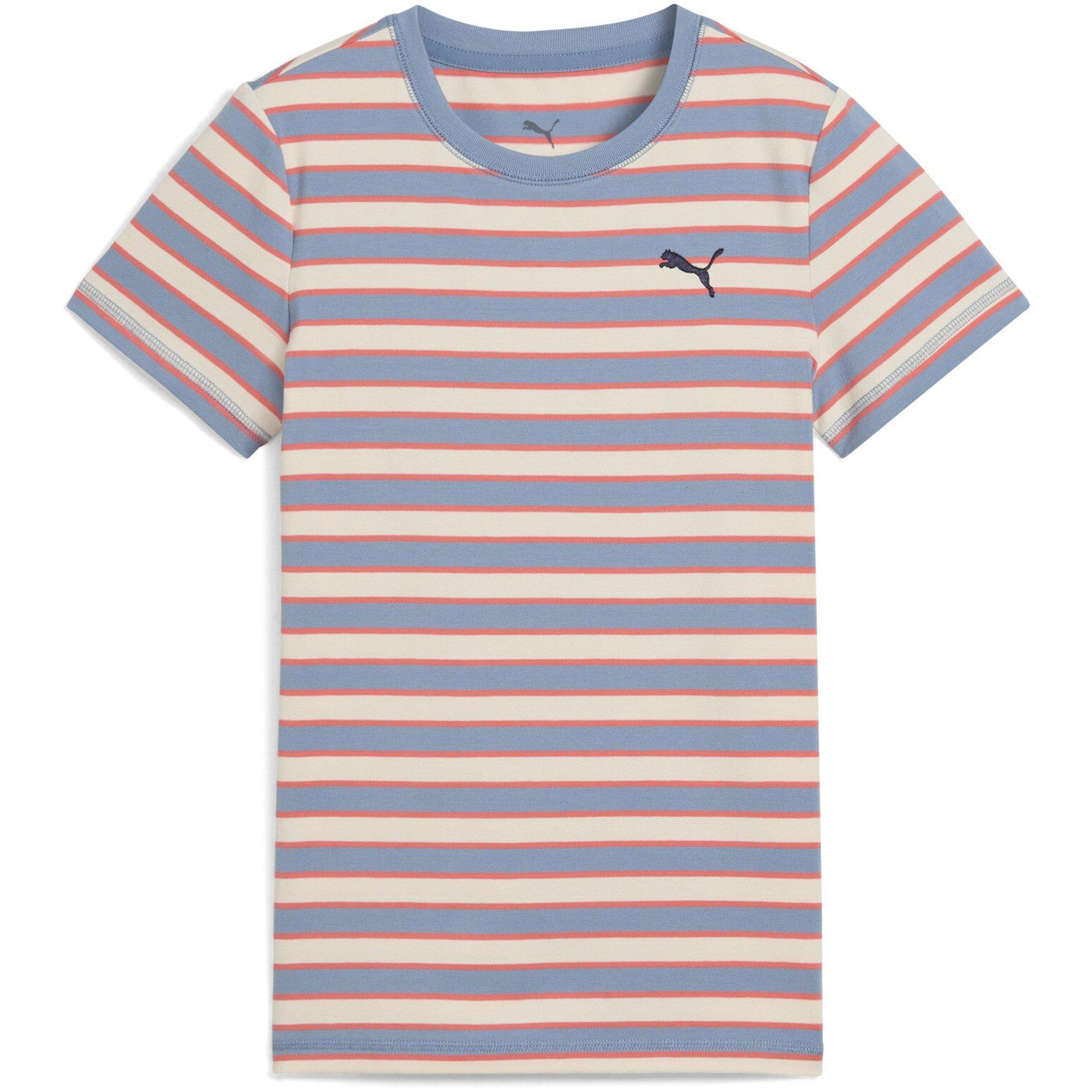 Bleu frais - Puma - Unisex Kids' Wardrobe Esso Together Striped Slim Fit T-Shirt - 1