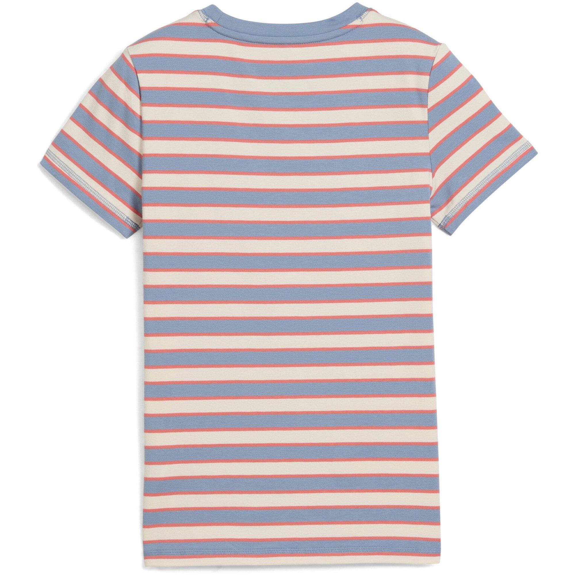 Bleu frais - Puma - Unisex Kids' Wardrobe Esso Together Striped Slim Fit T-Shirt - 2