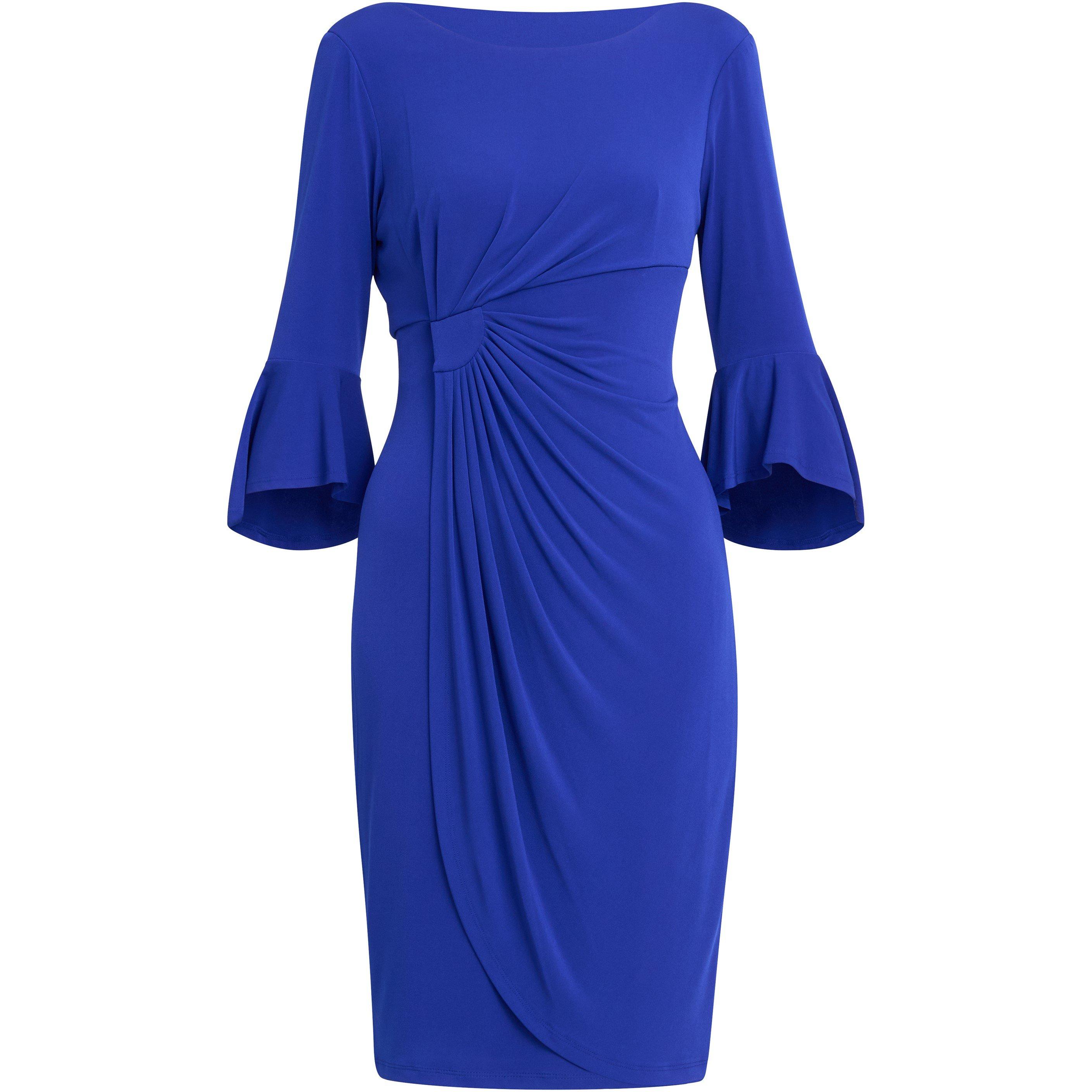 Cobalt - Gina Bacconi - Macie Jersey Faux wrap dress - 4