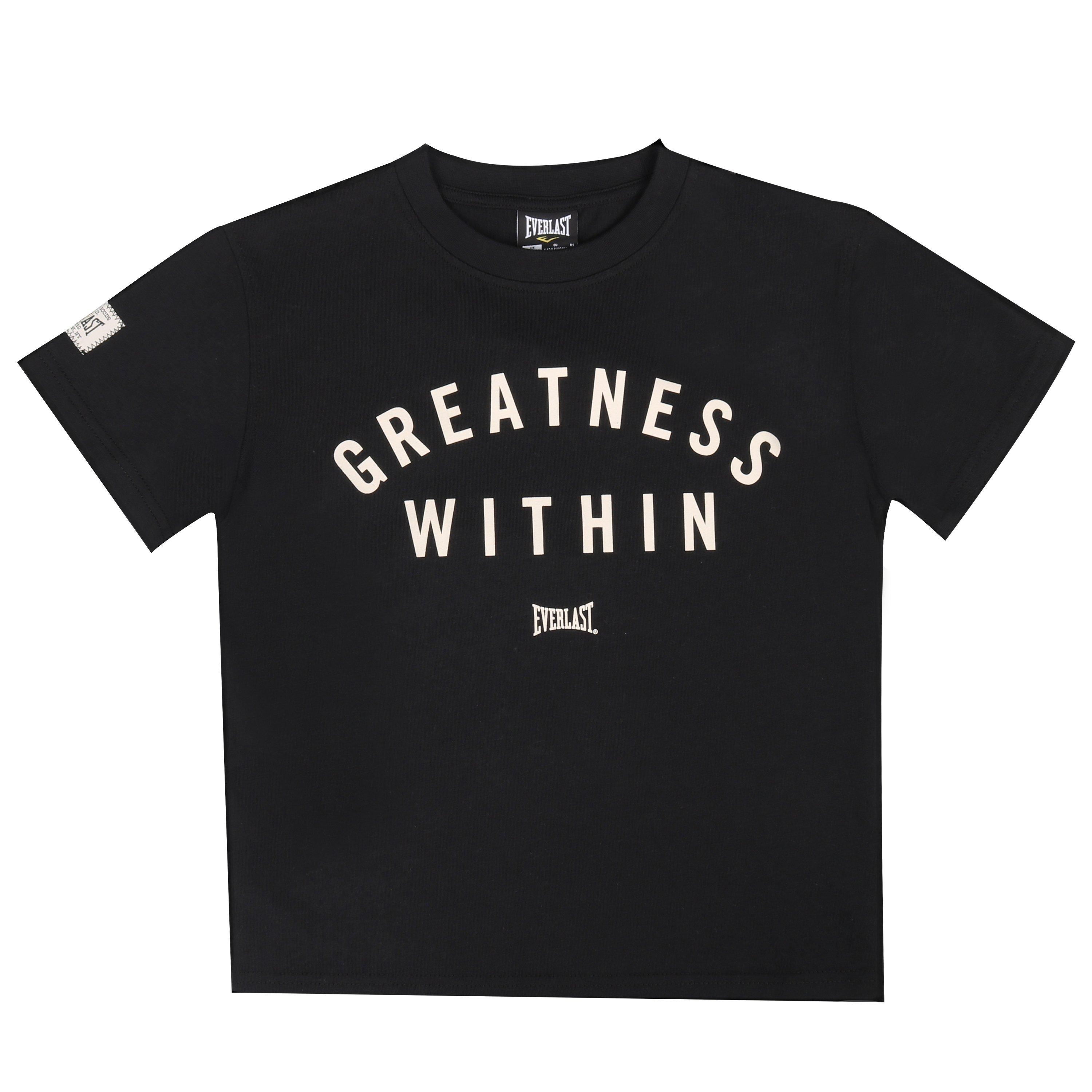 Black/White - Everlast - Greatness Within T-Shirt Junior Boys - 1