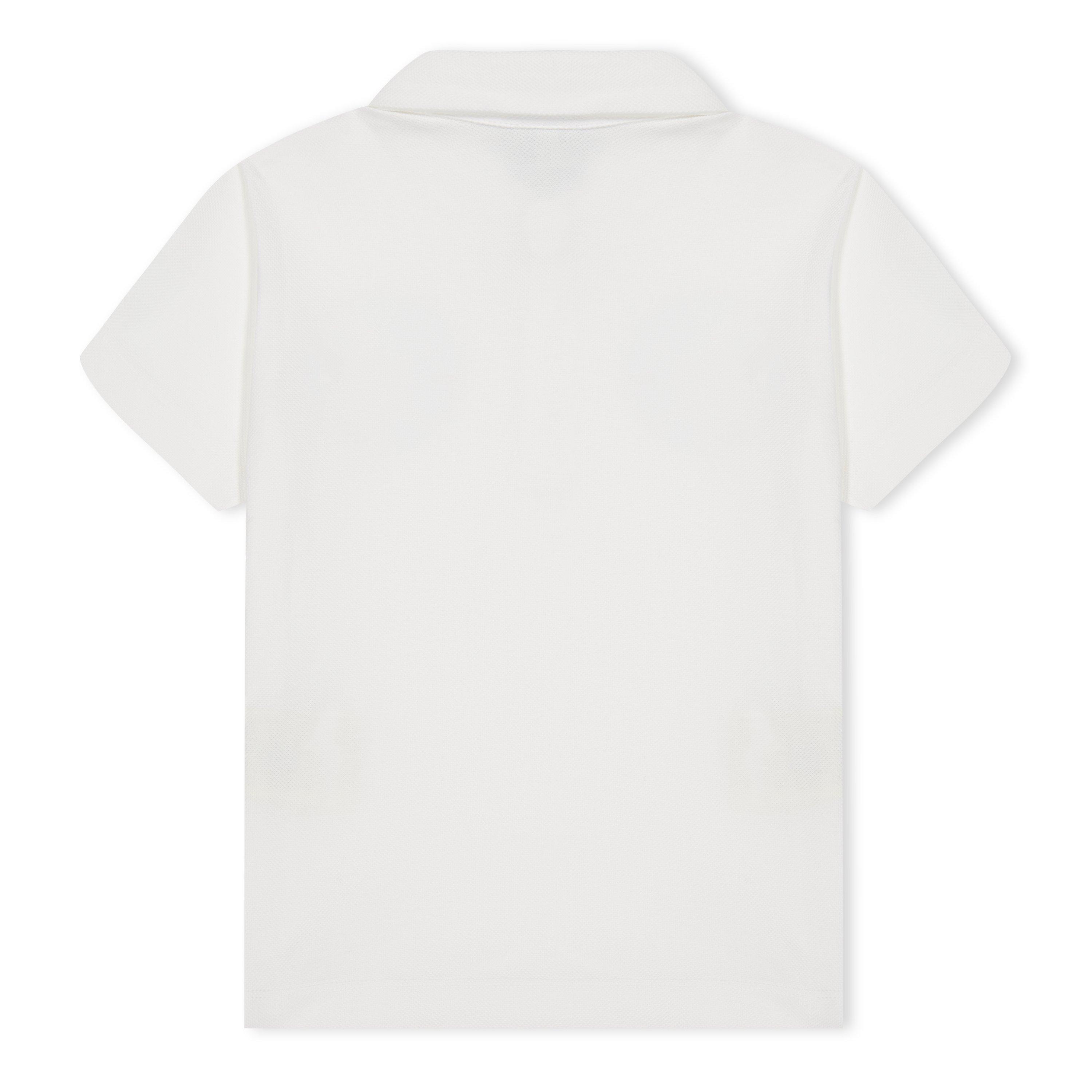 White F0TU9 - Fendi - Pique Polo Shirt Unisex Juniors - 2