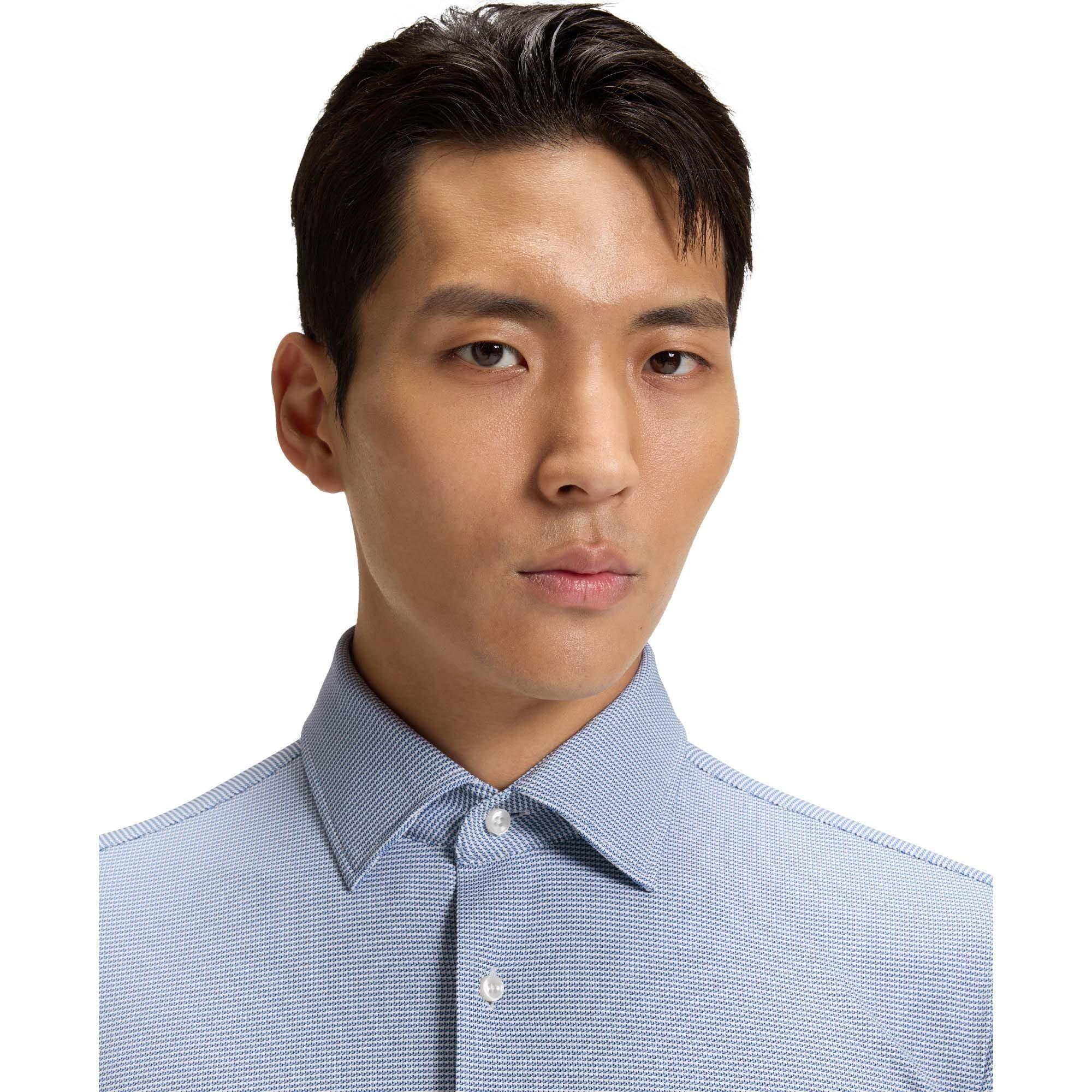 Blue - Boss - P-Hank-Kent-C1-222 Slim Fit Shirt - 2