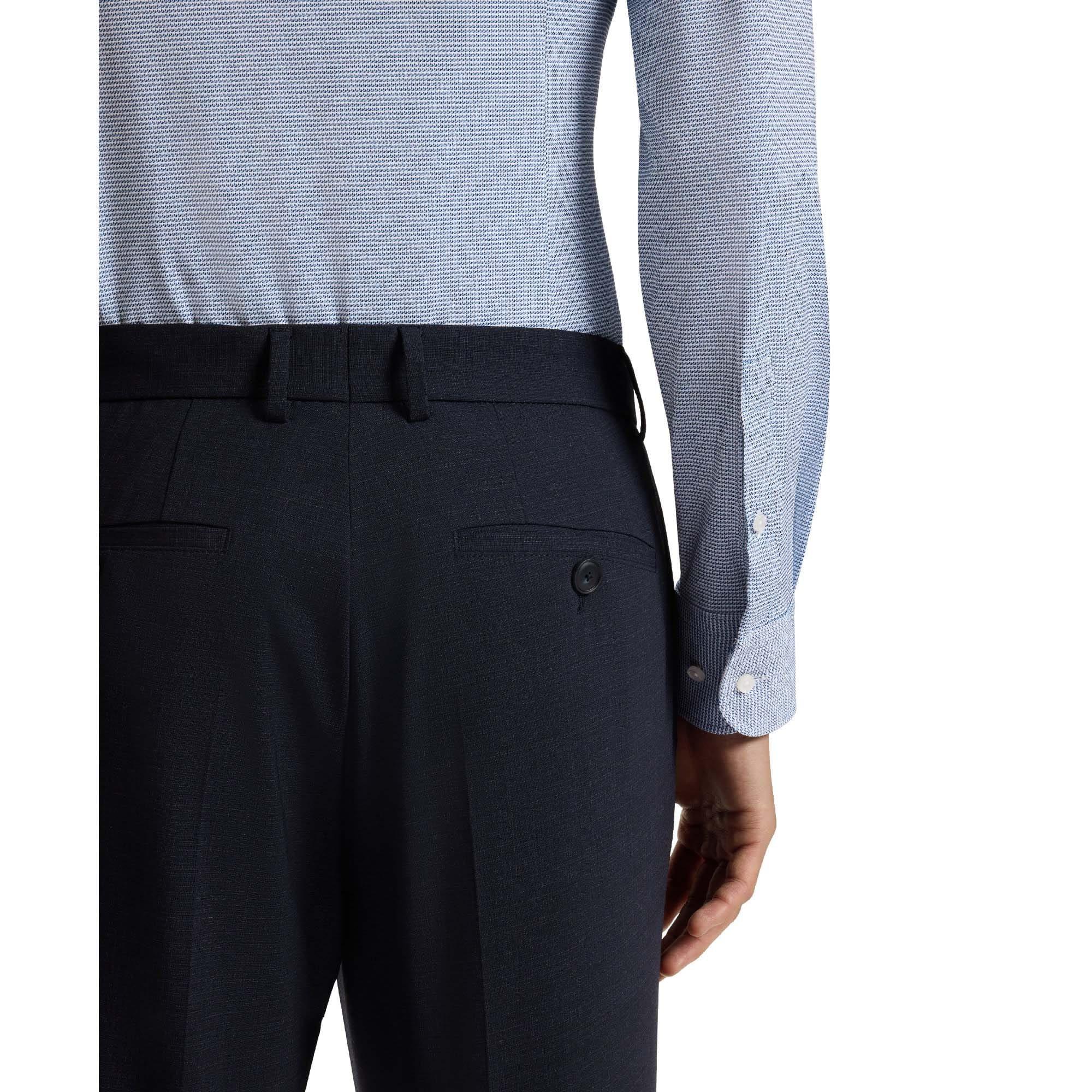 Blue - Boss - P-Hank-Kent-C1-222 Slim Fit Shirt - 3