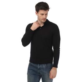 Ted Baker Kamber Long Sleeve Merino Wool Core Polo