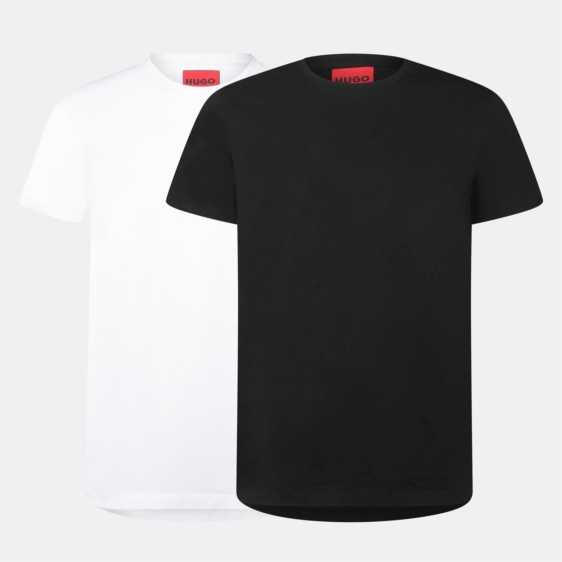 Multi Colour - Hugo - 2 Pack Slim-Fit T-Shirts - 1
