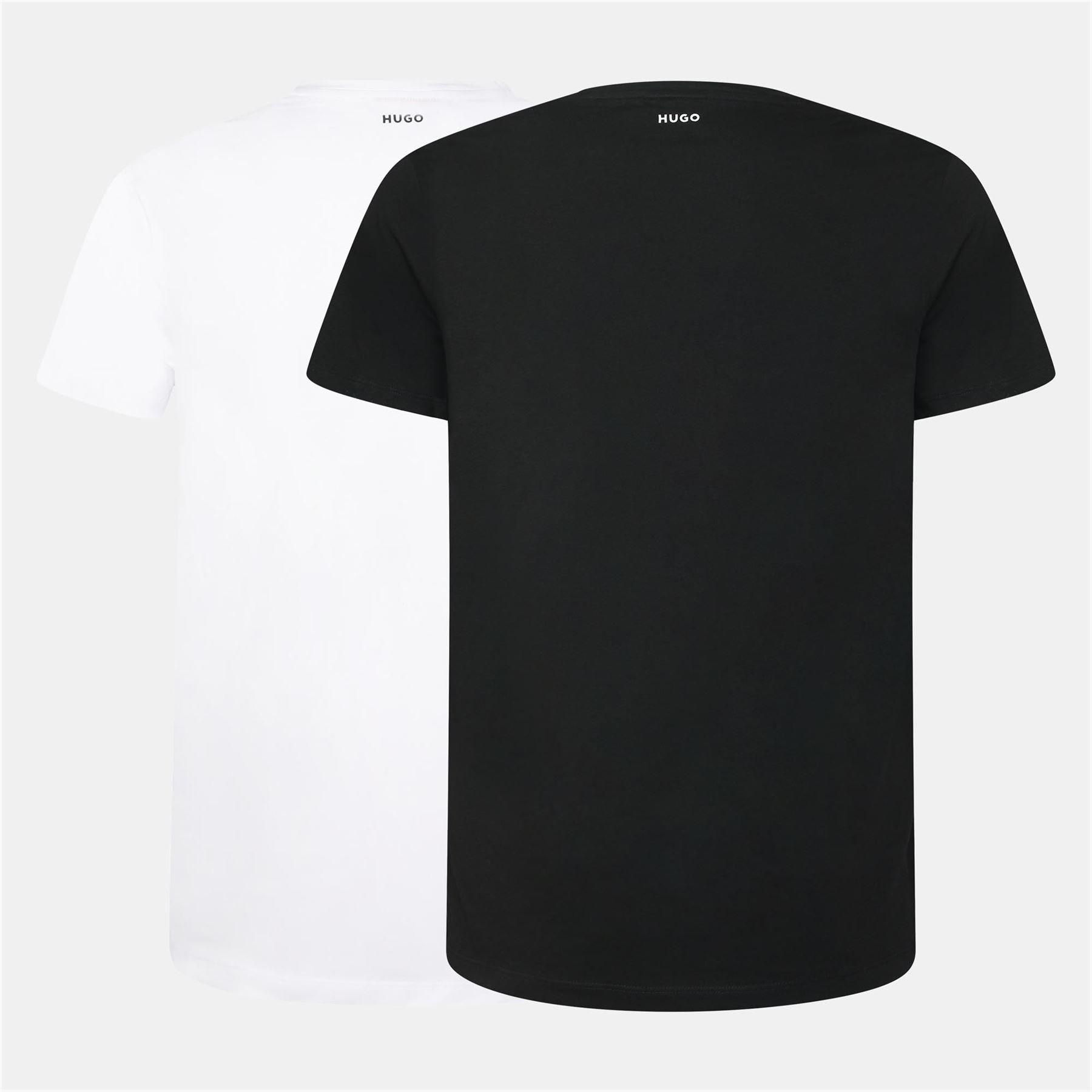 Multi Colour - Hugo - 2 Pack Slim-Fit T-Shirts - 2