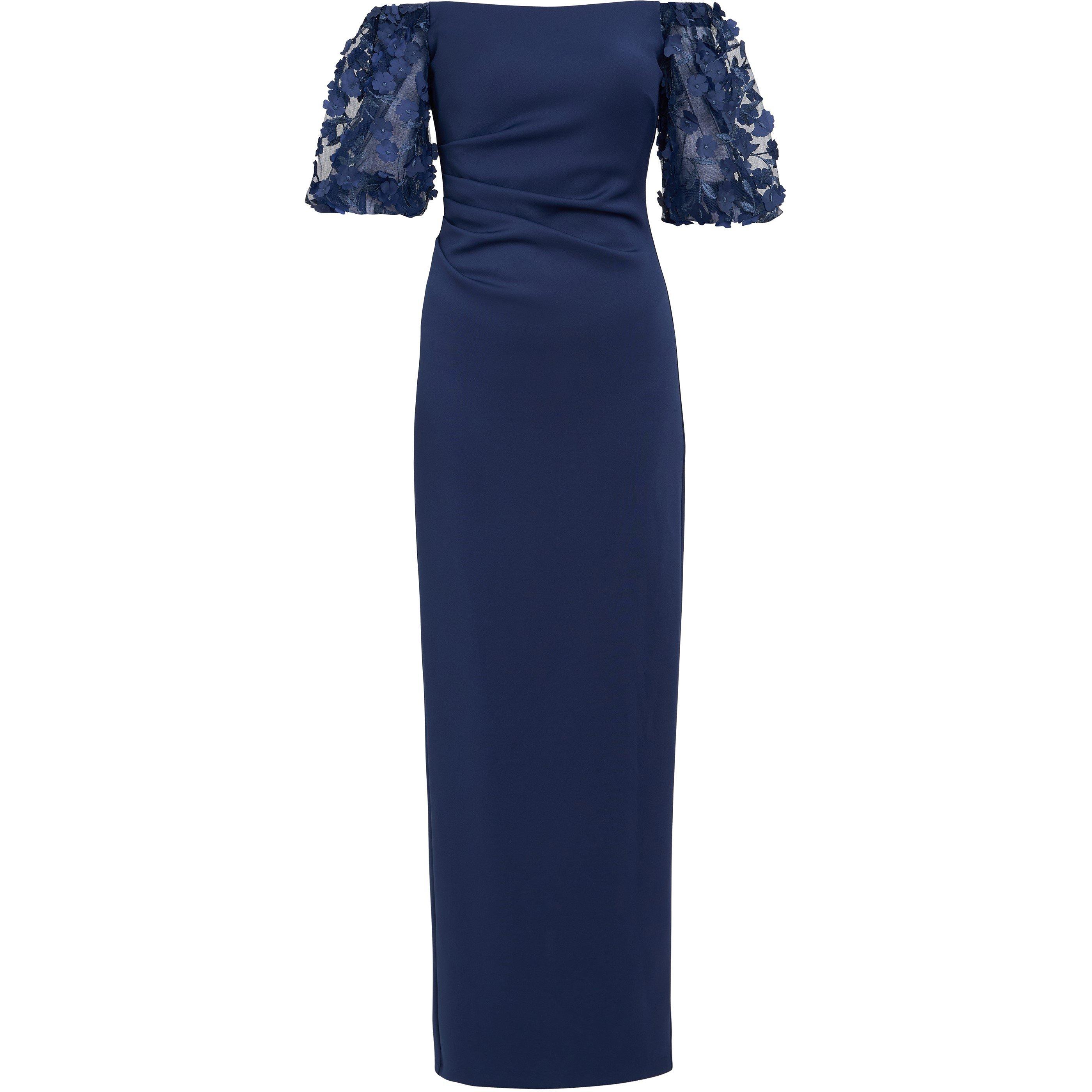 Navy - Gina Bacconi - Penelope Off The Shoulder Maxi Dress - 4