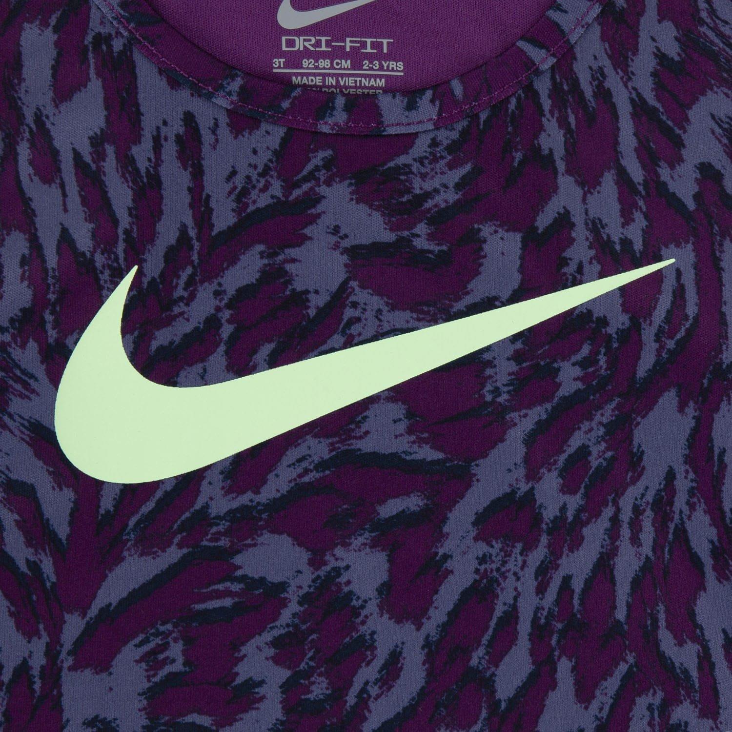 Purple - Nike - Veneer Tank Top & Shorts Set - 4