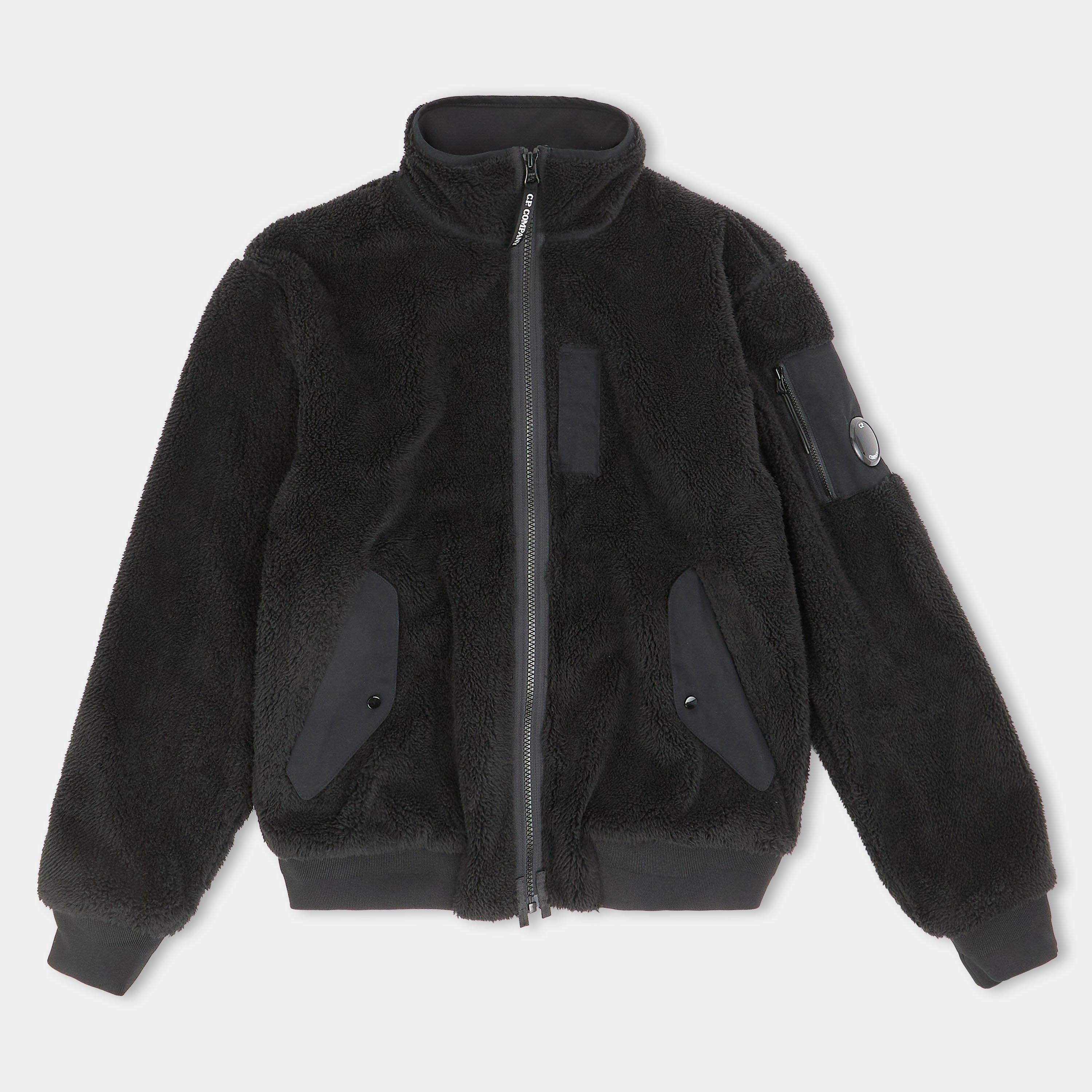 Black 60100 - CP Company - Kids' Fleece Teddy Coat - 1