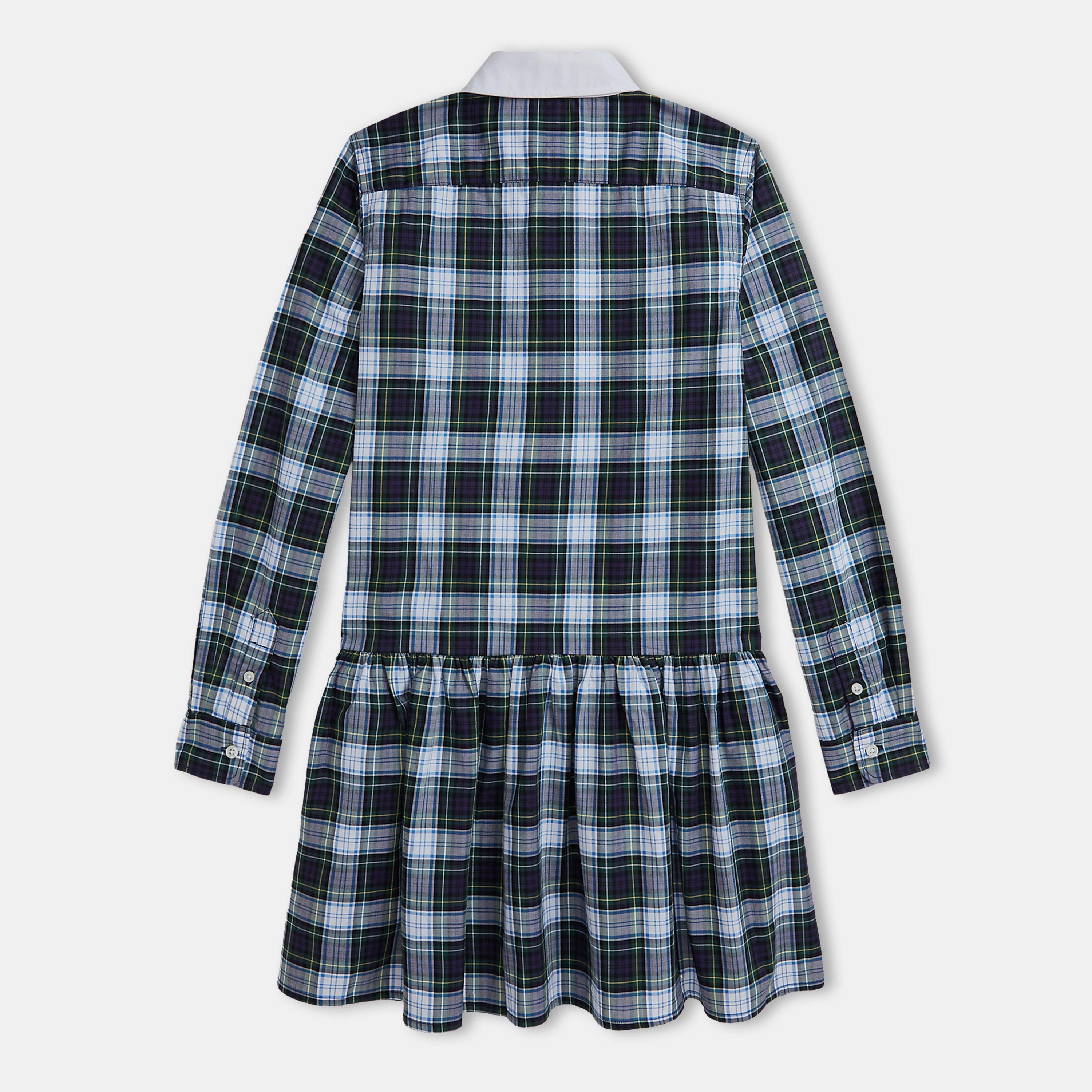Navy Cream - Polo Ralph Lauren - Checked Dress Juniors - 2