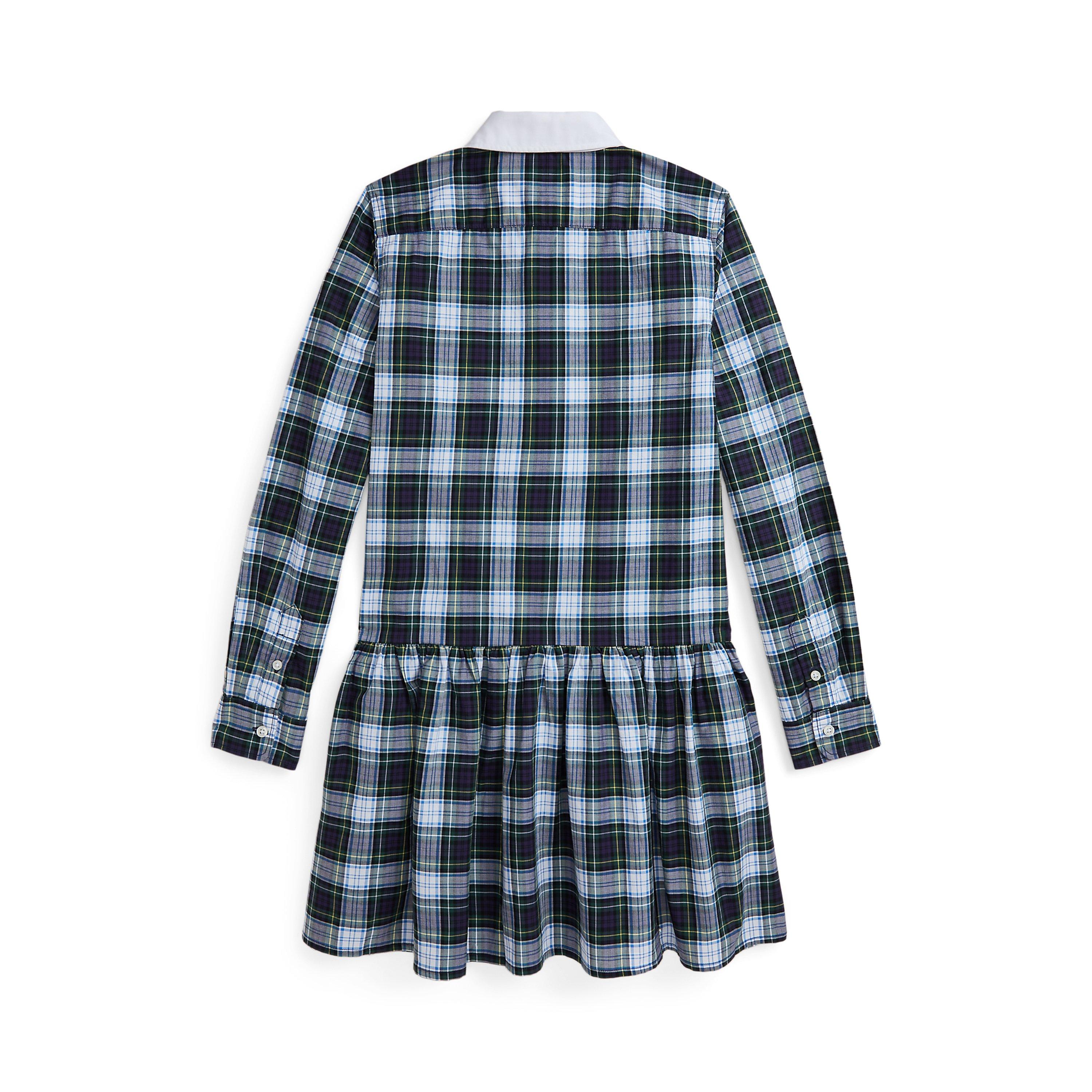 Navy Cream - Polo Ralph Lauren - Checked Dress Juniors - 3