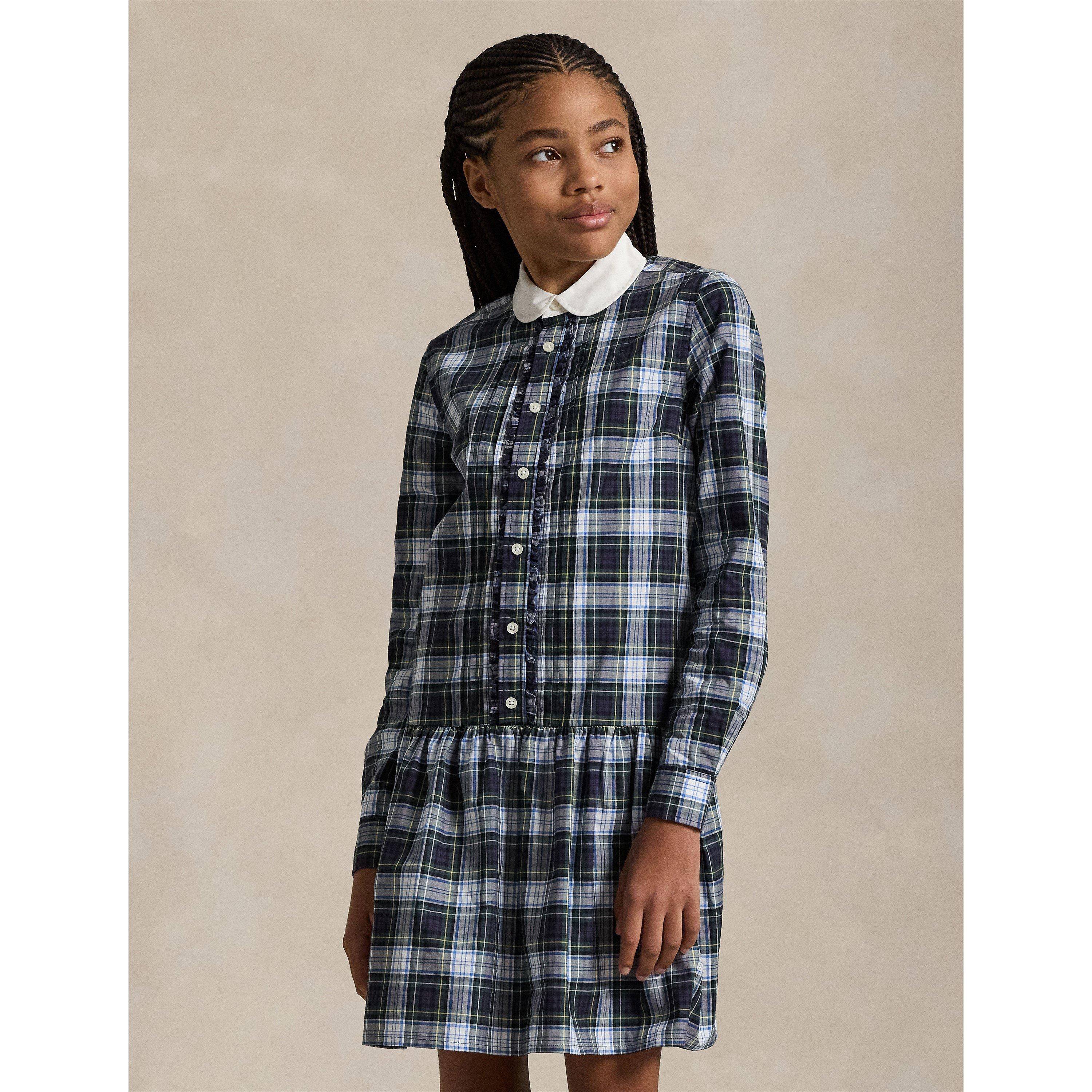 Navy Cream - Polo Ralph Lauren - Checked Dress Juniors - 3