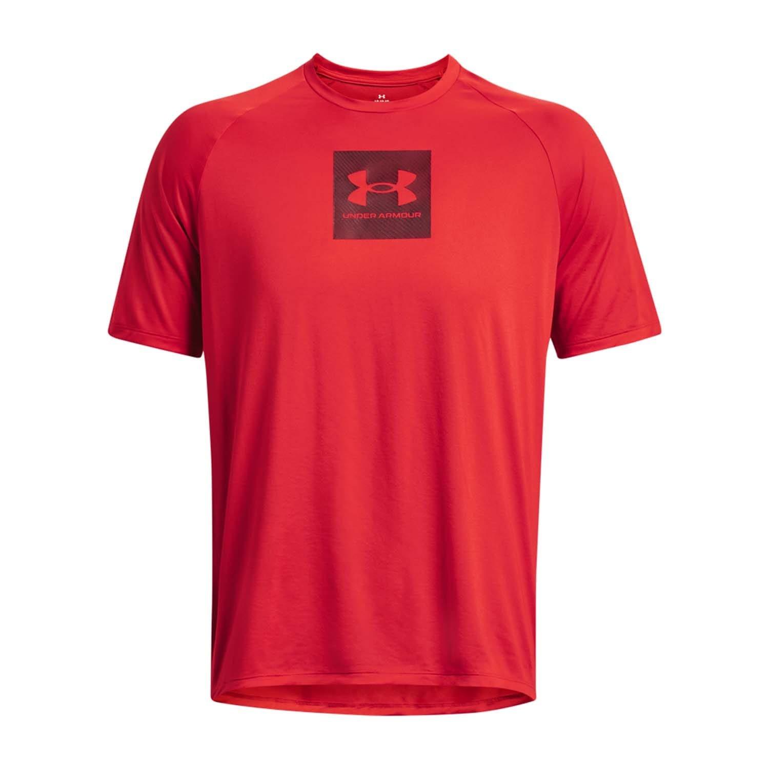 Red - Under Armour - Tech Print Fill Short Sleeve T-Shirt - 3