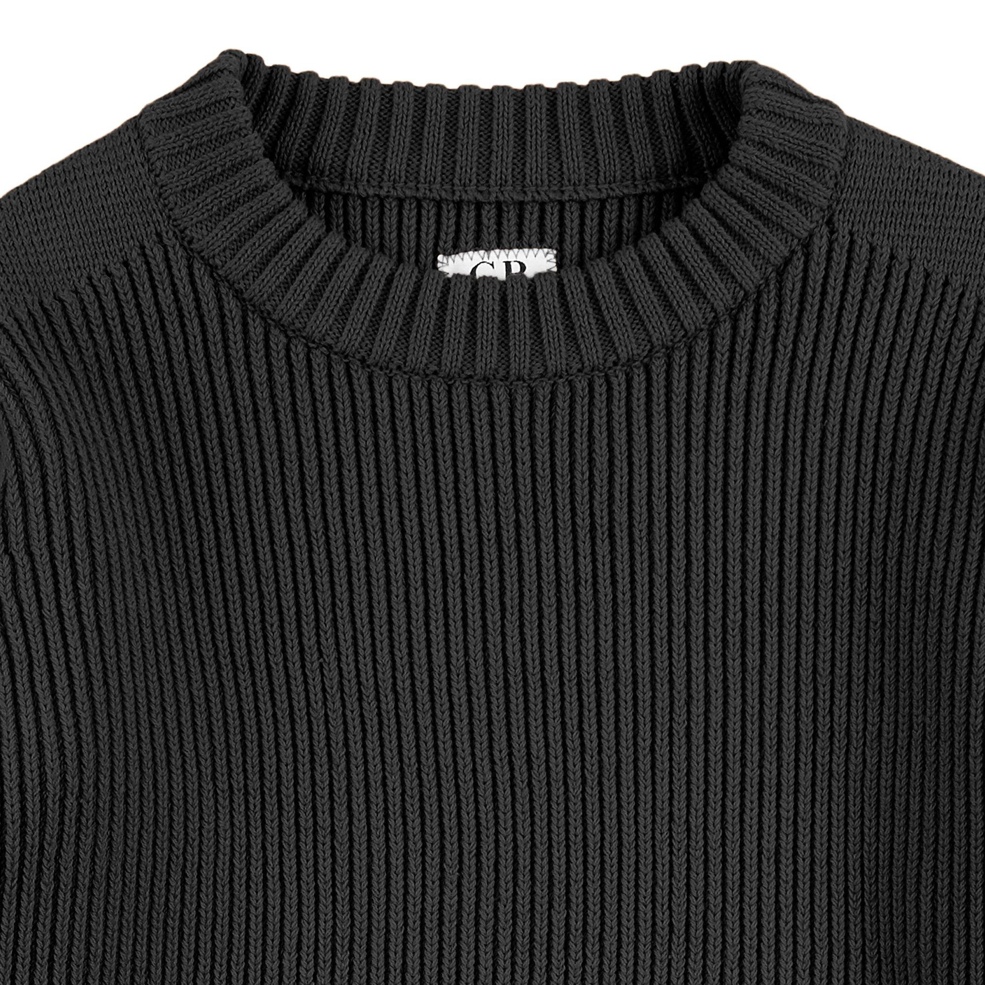 Black 60100 - CP Company - Kids' Rib Crew Knitted Top - 3