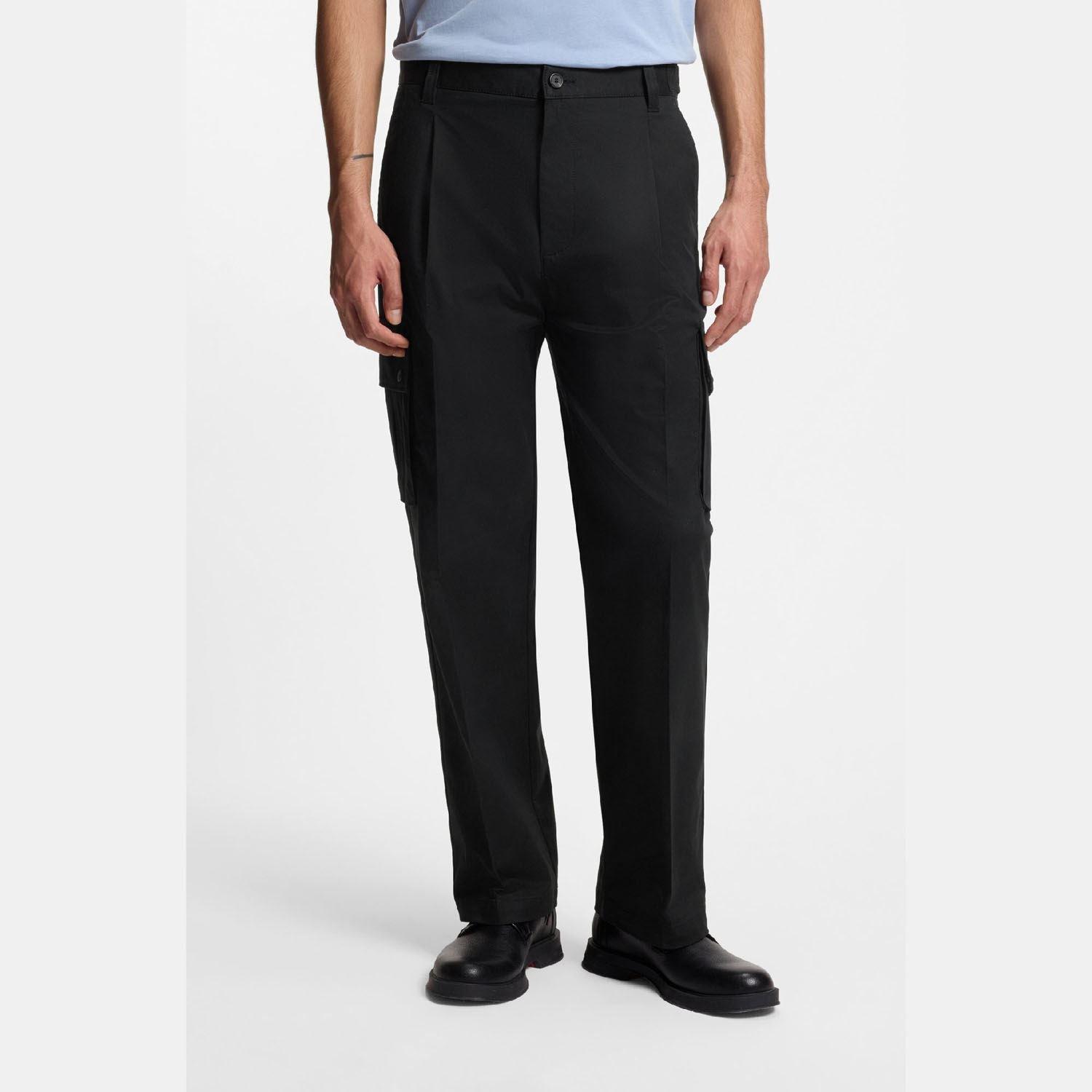 Black - Hugo - Craysen261 Relaxed Fit Trousers - 2
