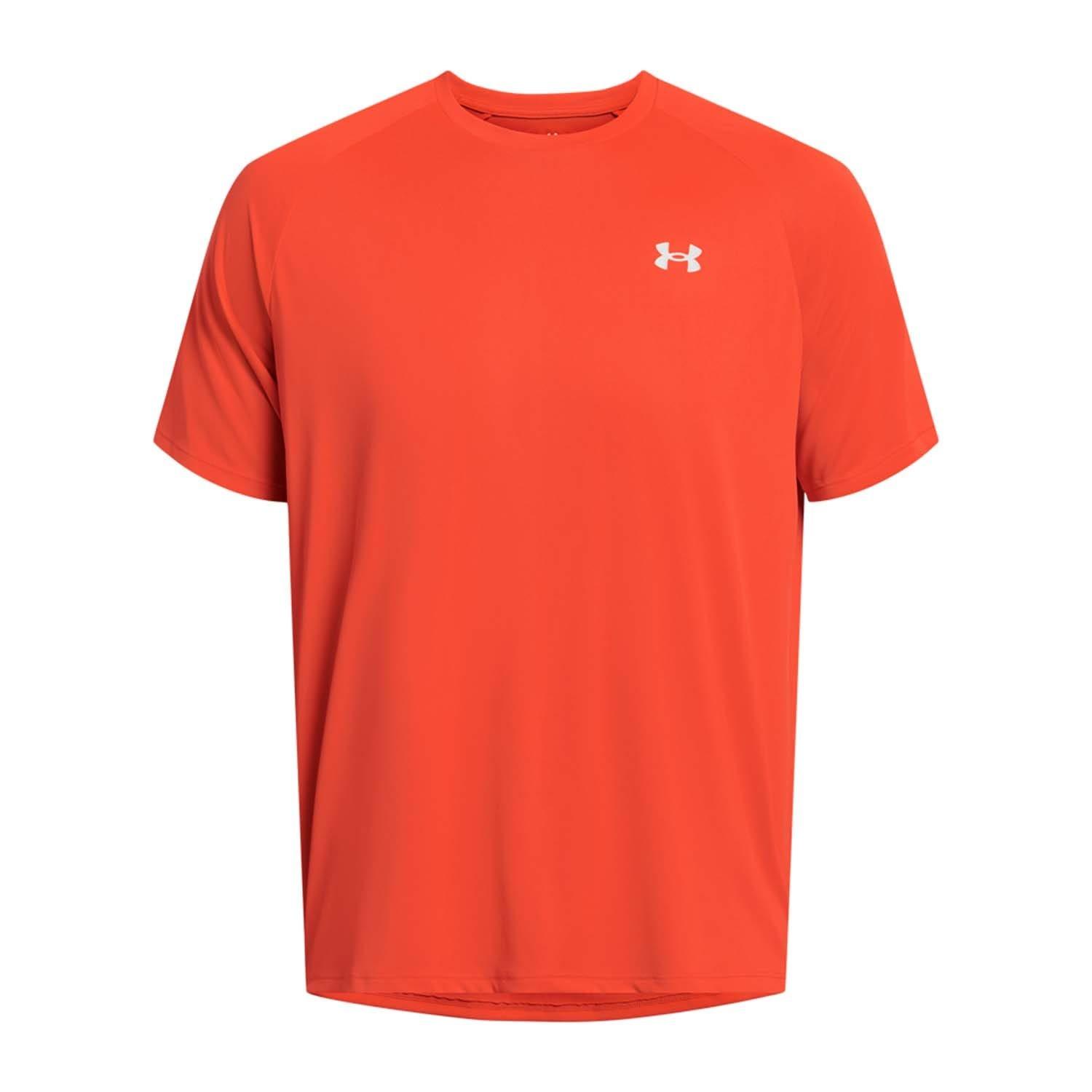 Orange - Under Armour - Tech Reflective Short Sleeve T-Shirt - 3