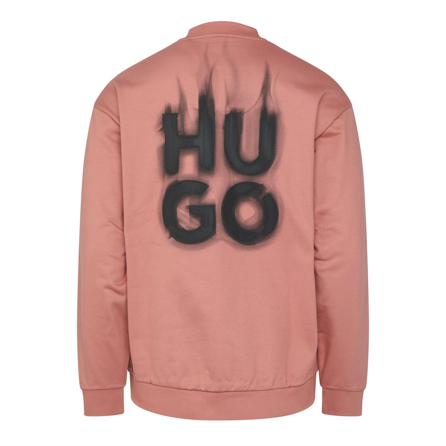 Pink - Hugo - Durungu Smoke Logo Crewneck Sweatshirt - 2