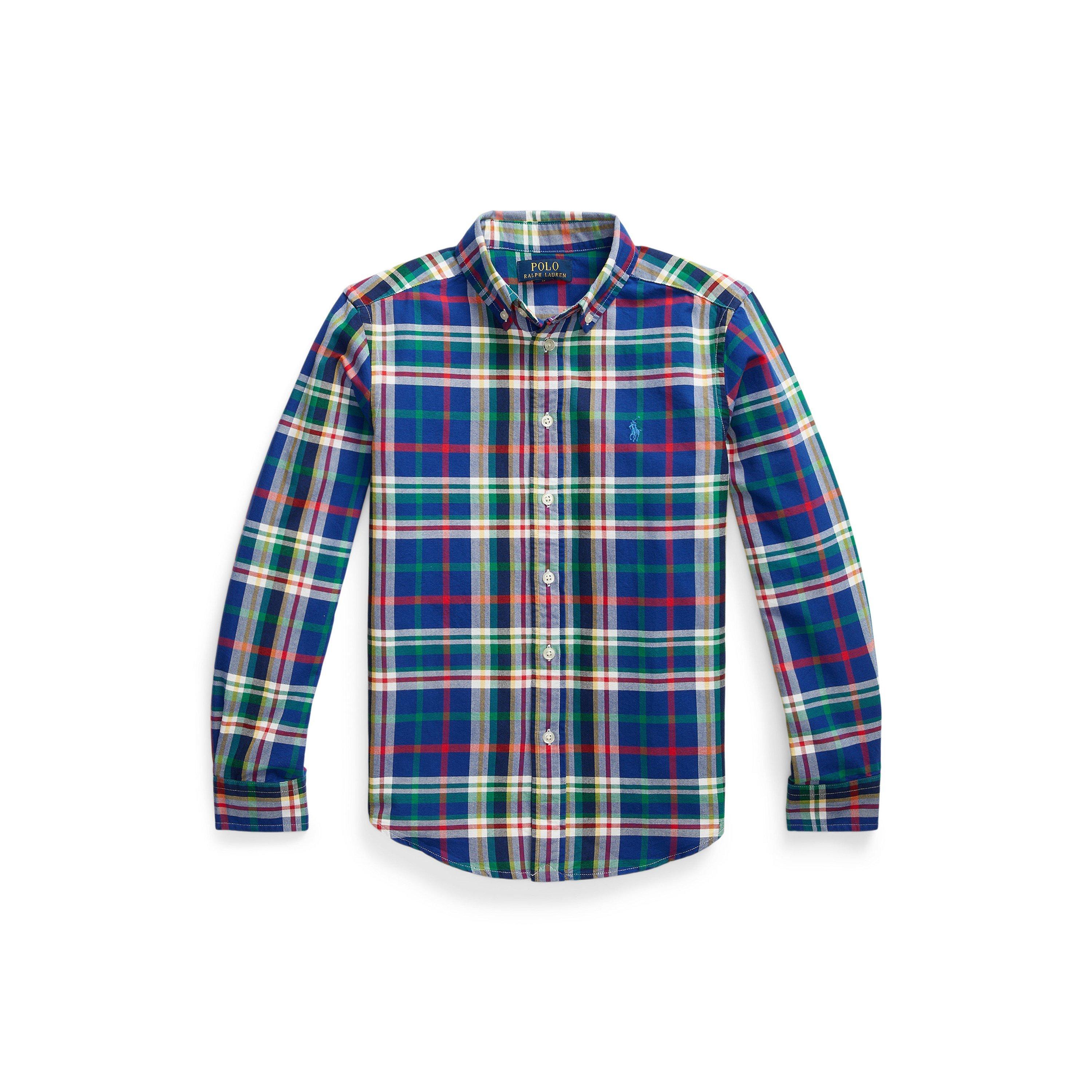 Polo Ralph Lauren  Royal/White Checked Shirt Juniors - 8Y/S