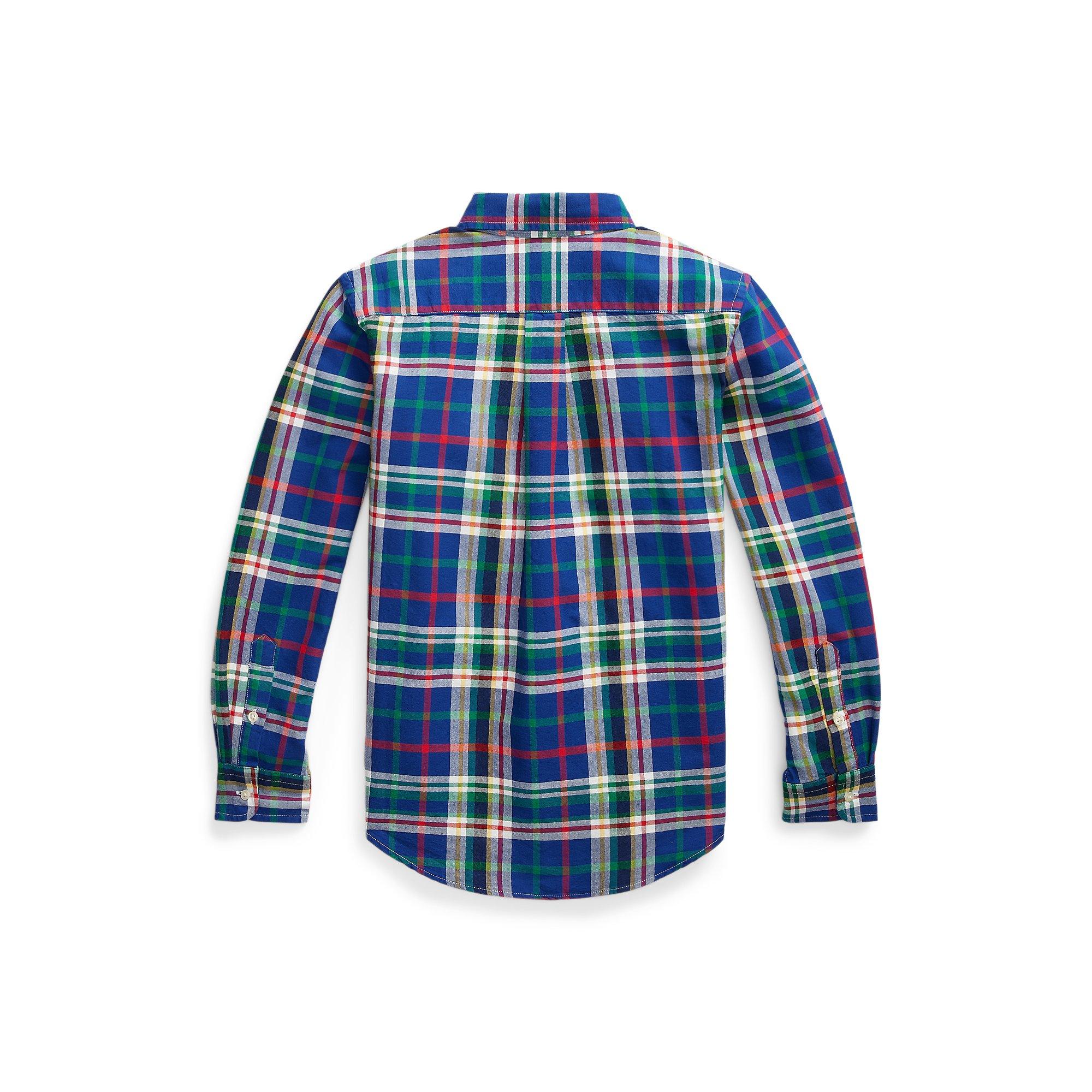 Royal/White - Polo Ralph Lauren - Checked Shirt Juniors - 3