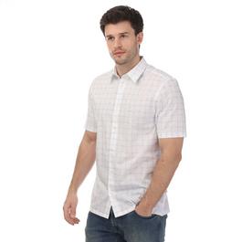 Ted Baker Udine Short Sleeve Rope Print Checked Shirt