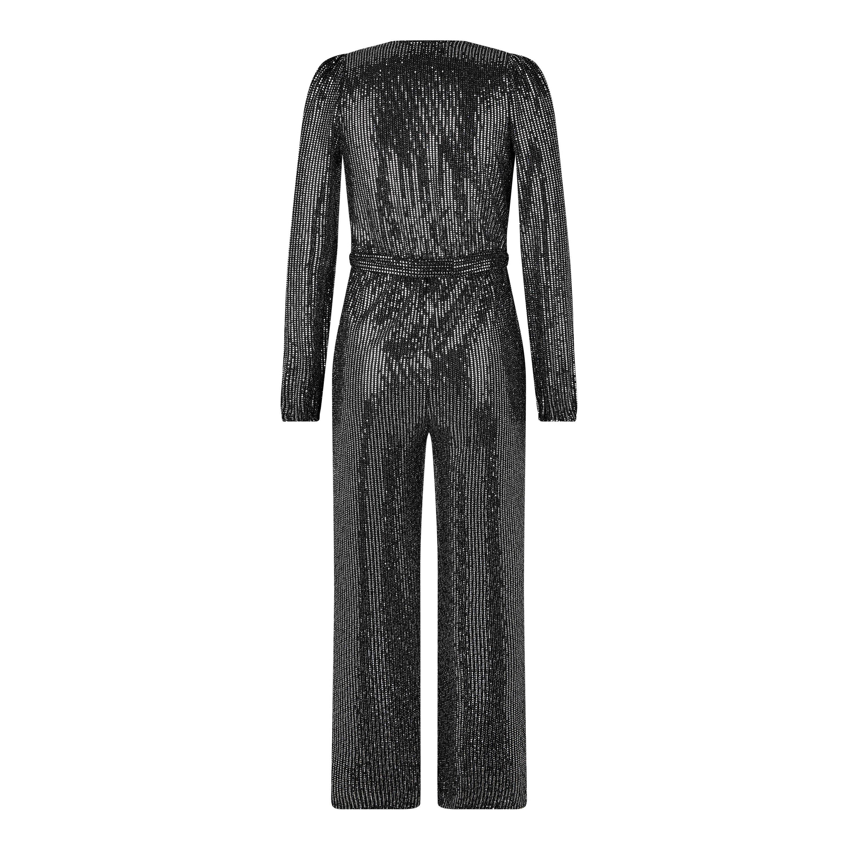 Sort Sølv - Biba - Junior Girls Biba Metallic Jumpsuit - 6