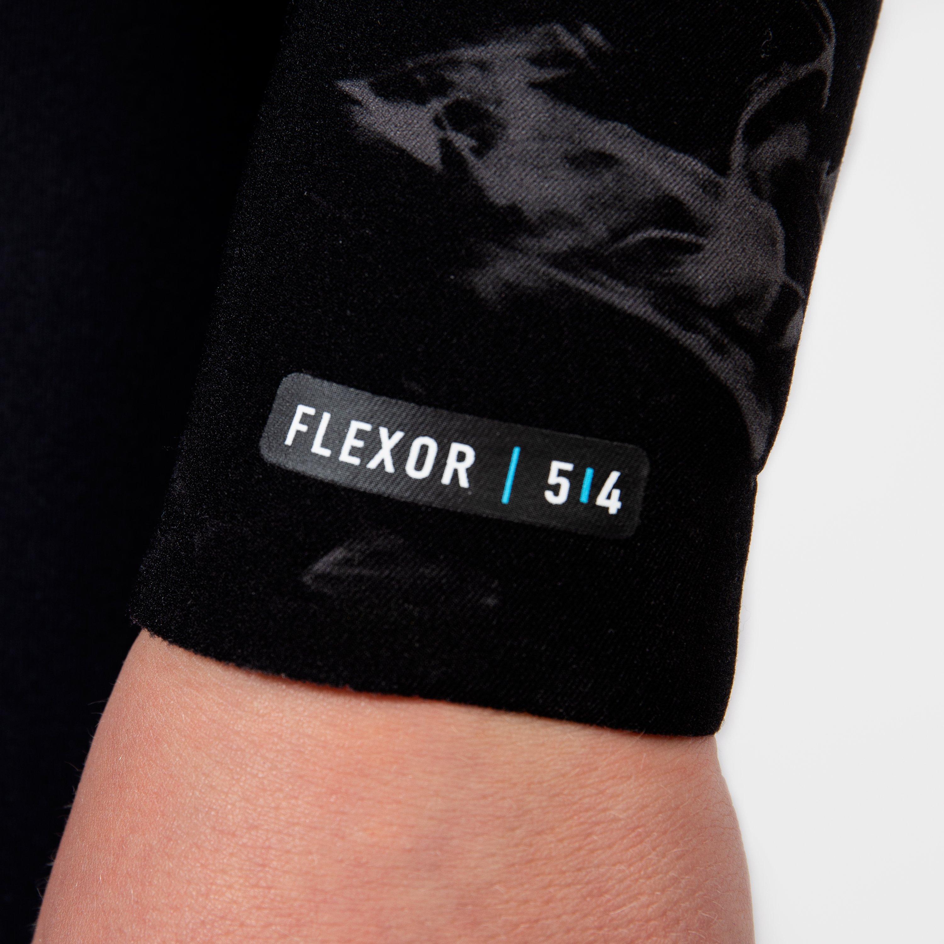 Black/Smoke - Gul - FLEXOR 54 JNR BS YULEX CHEST ZIP STEAMER - 6