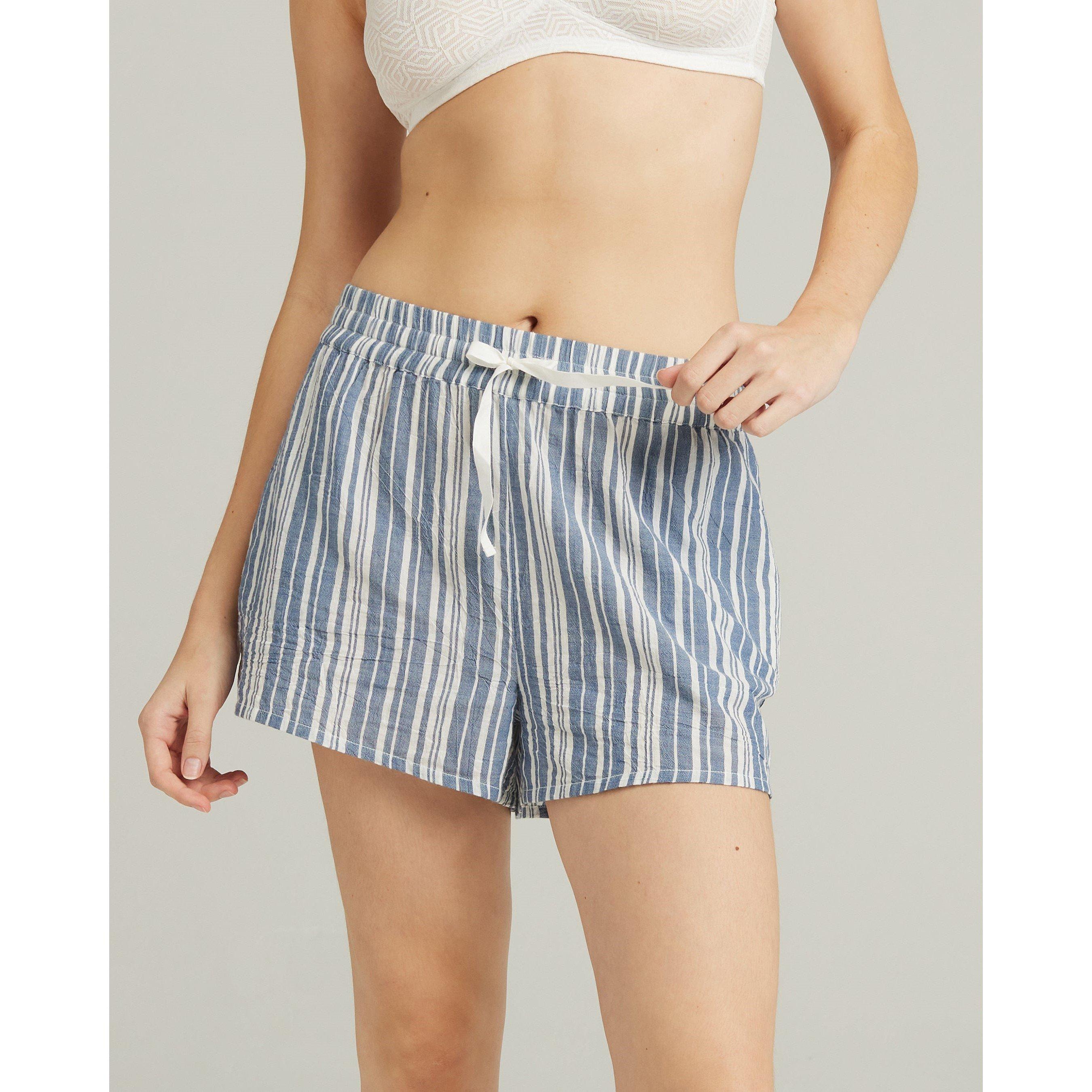White/Navy - Nudea - CLASSIC BOXER ORGANIC COTTON GAUZE - 2