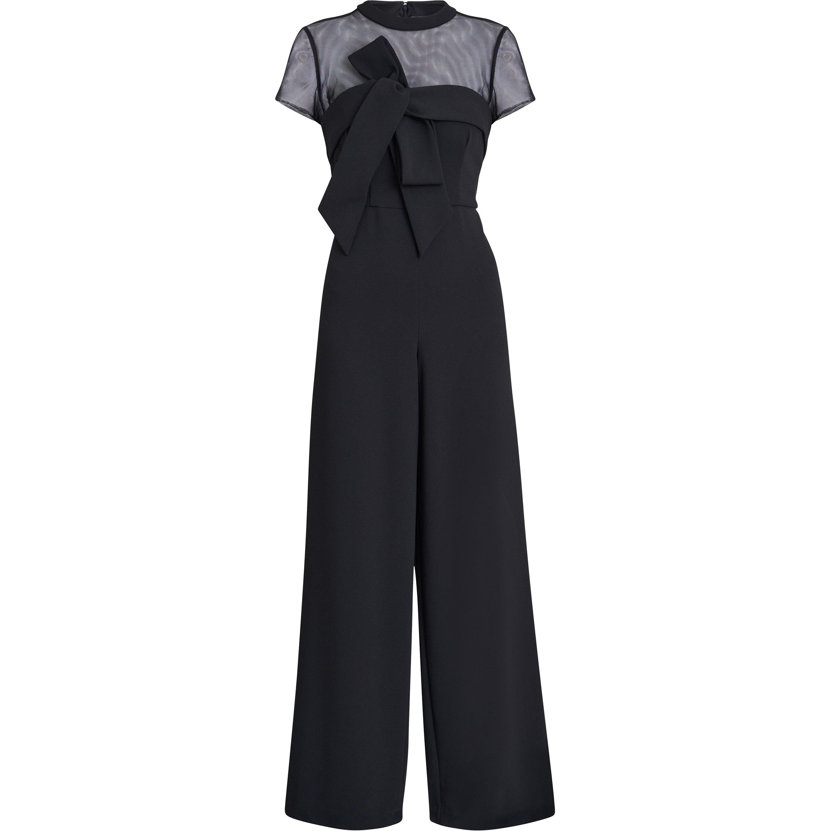 Gina Bacconi Women's Charlene Structured Jumpsuit Black - 18