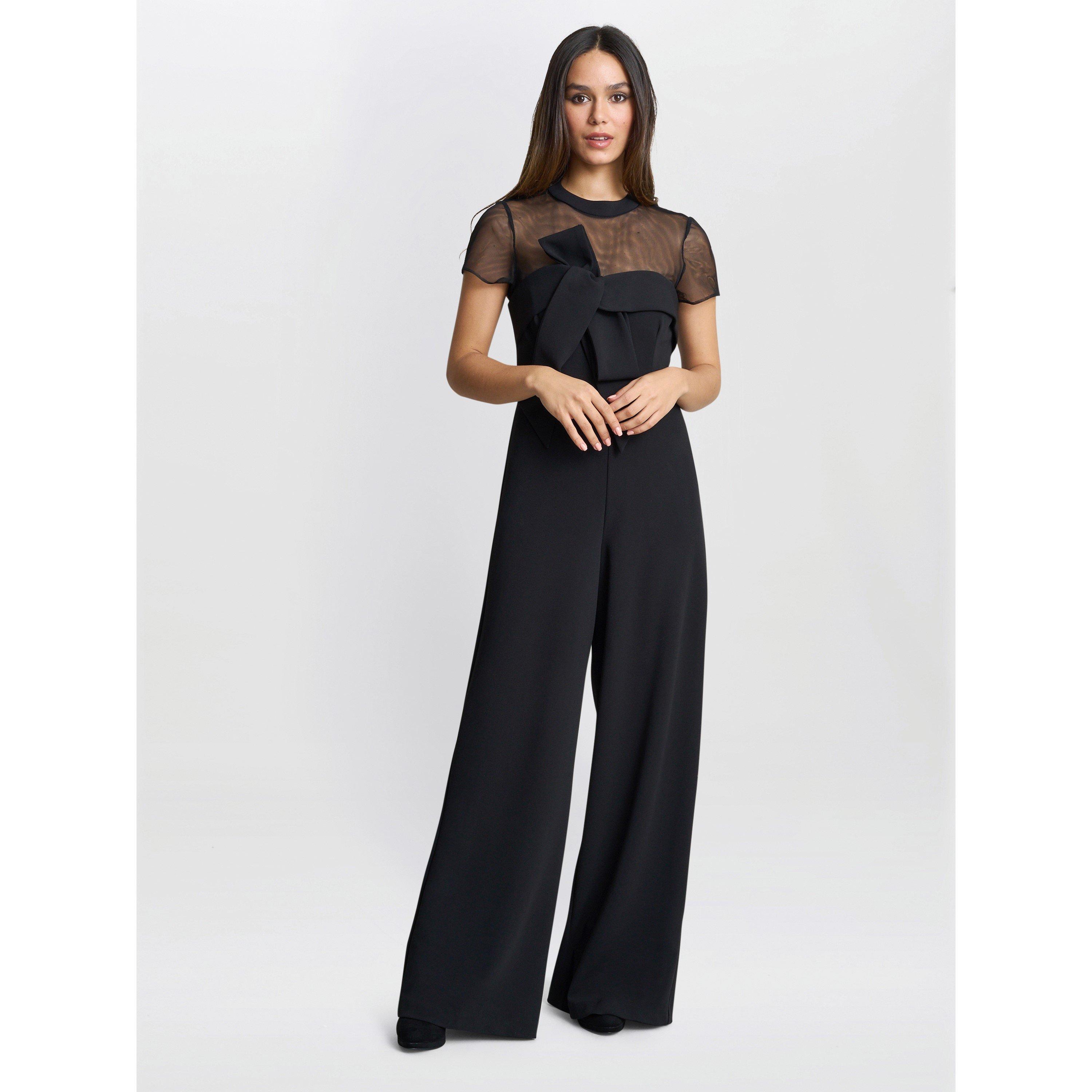 Black - Gina Bacconi - CHARLENE BLACK STRUCTURED JUMPSUIT - 2
