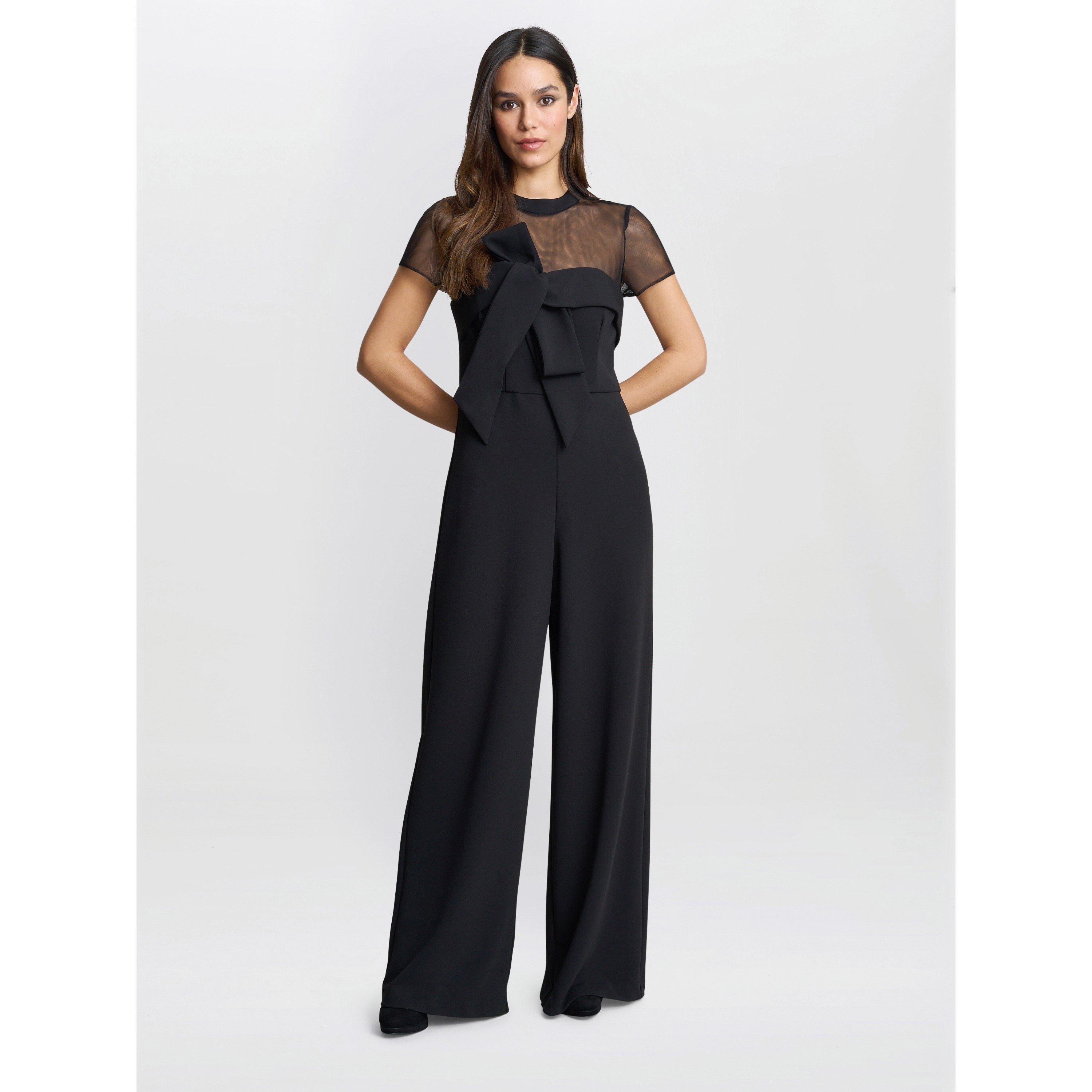 Black - Gina Bacconi - CHARLENE BLACK STRUCTURED JUMPSUIT - 4