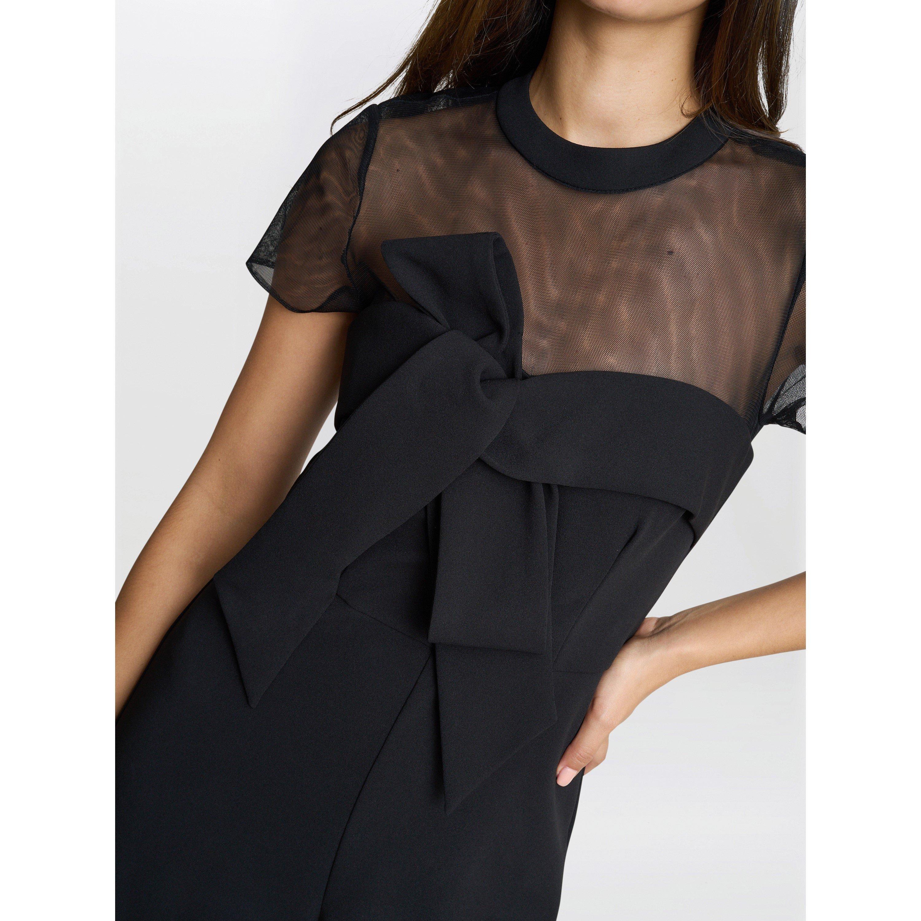 Black - Gina Bacconi - CHARLENE BLACK STRUCTURED JUMPSUIT - 5