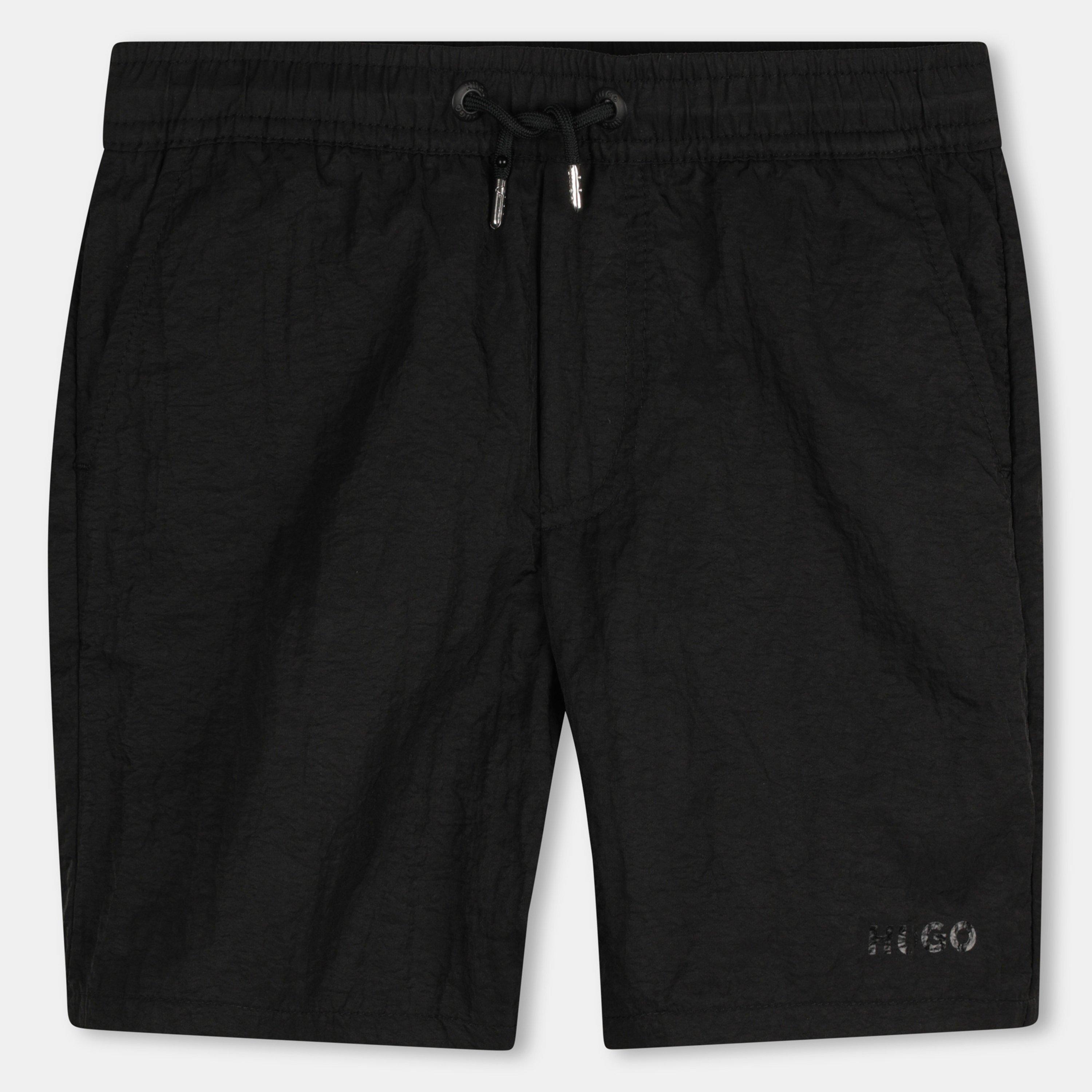 Hugo Boys Kids' Quick Drying Swim Shorts - Black 09B - 14Y