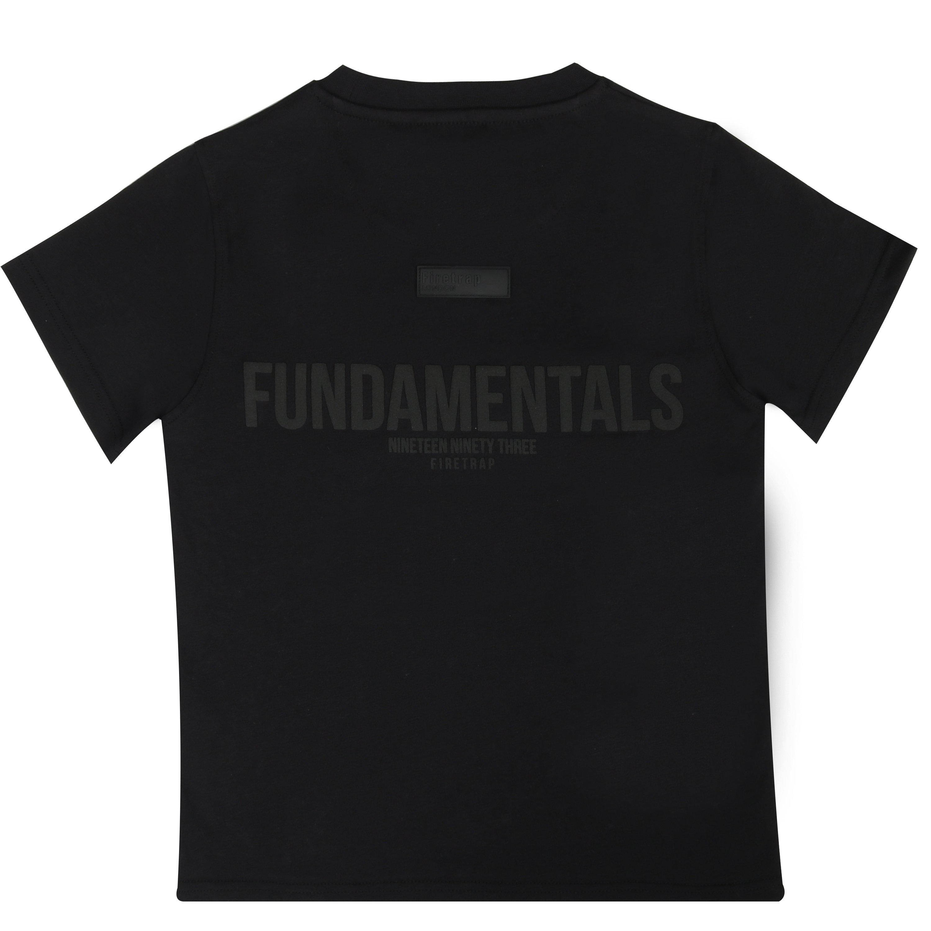 Zwart - Firetrap - Oversized Puff Print T-Shirt - 2