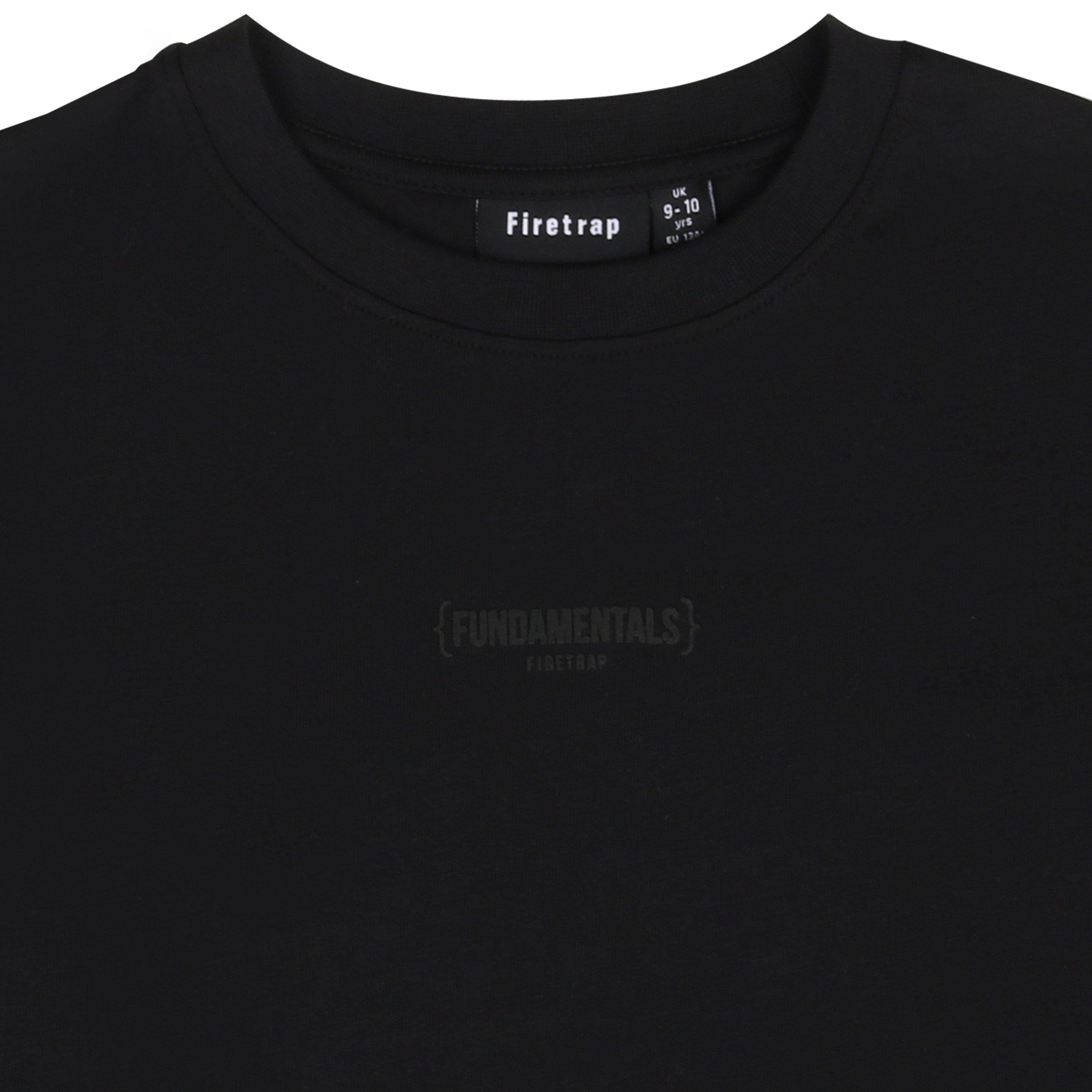 Zwart - Firetrap - Oversized Puff Print T-Shirt - 3