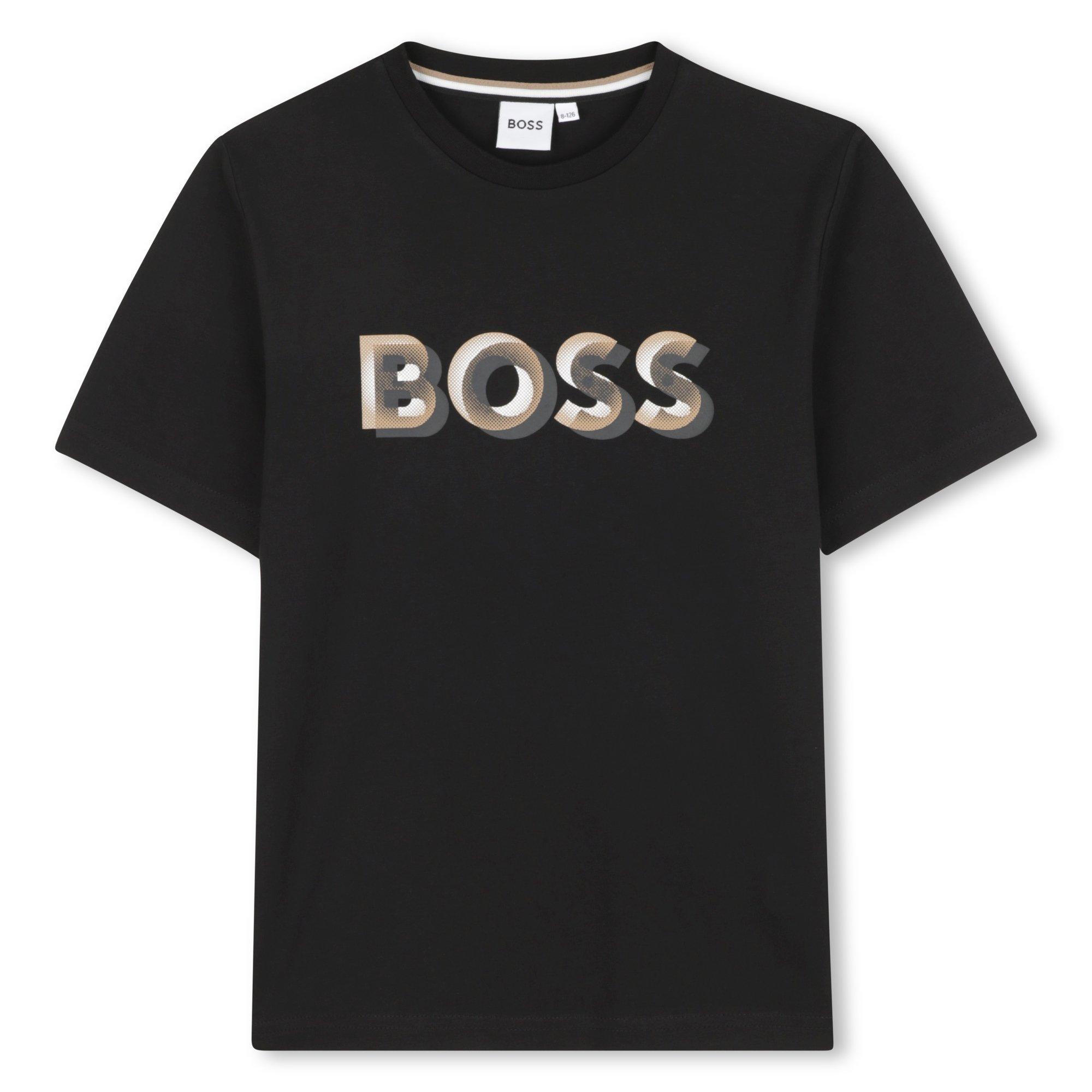 Boss  Kids' Logo T-Shirt - Black - 4 Yrs