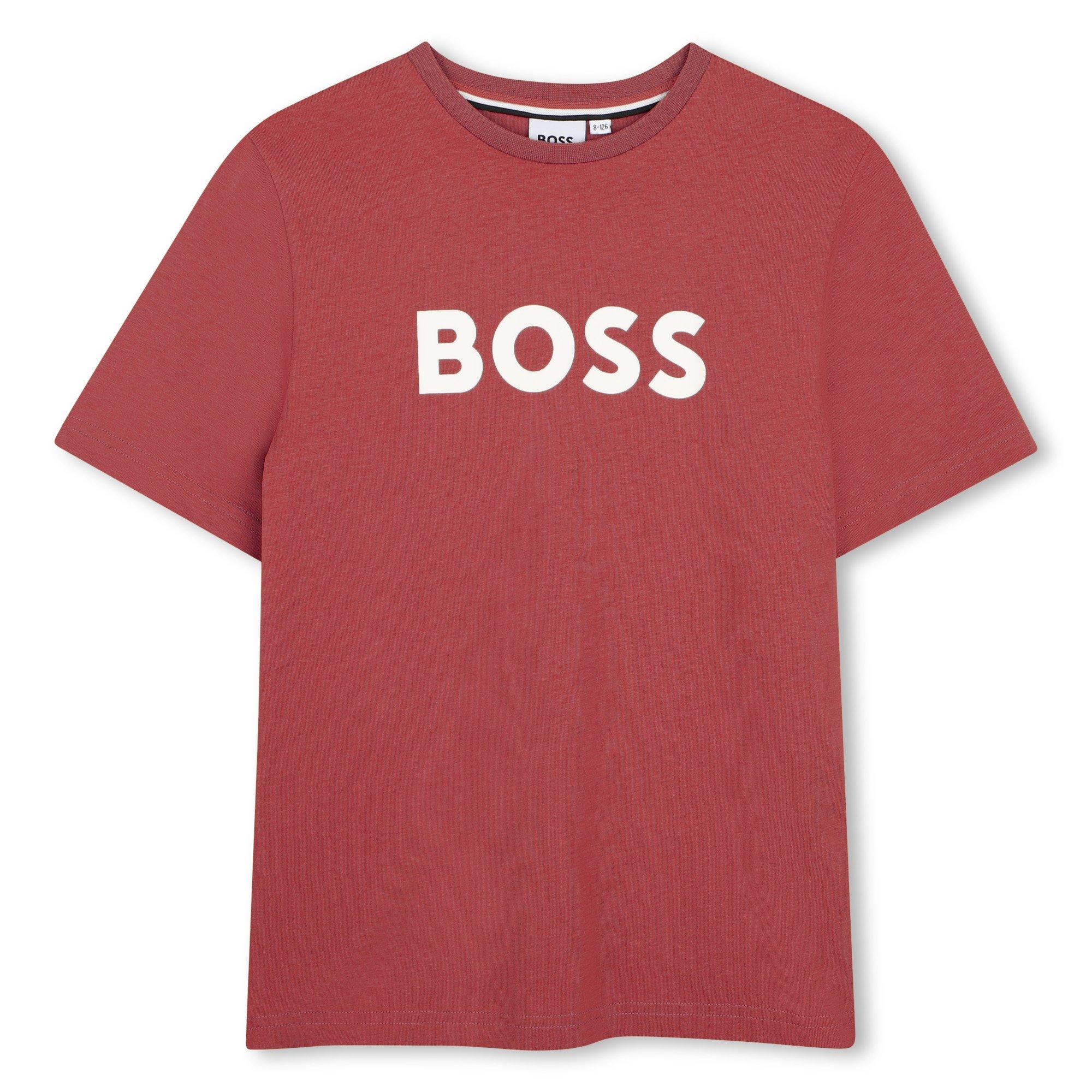 Boss  Kids' Logo T-Shirt - Raspberry - 6 Yrs