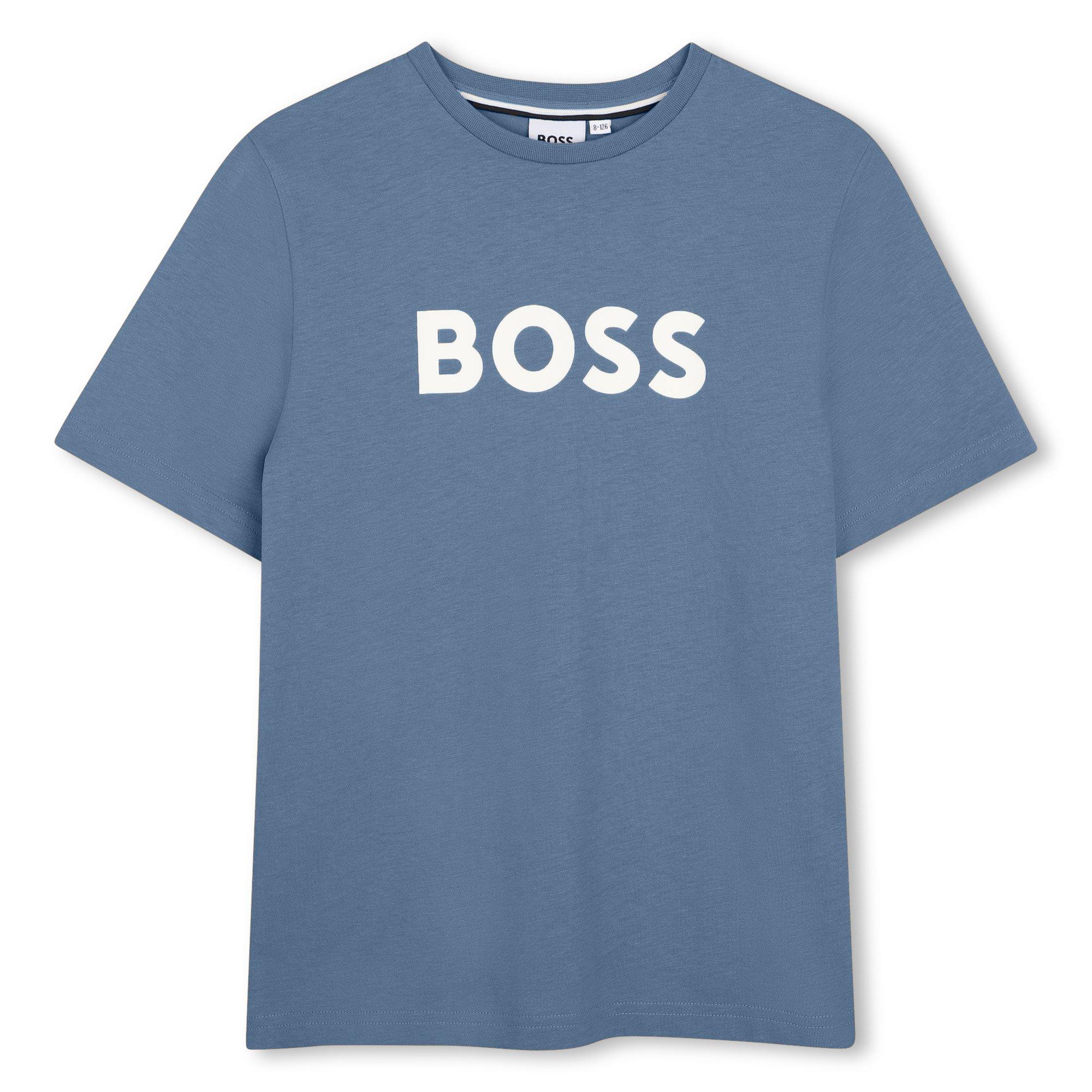 Boss  Kids' Logo T-Shirt - Lavender Blue - 4 Yrs