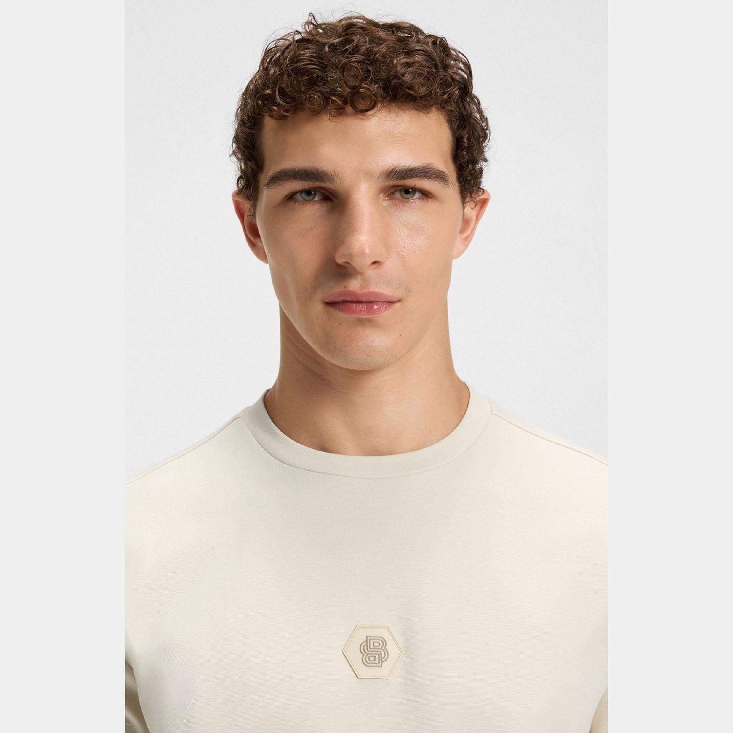 White - Boss - CN Future Cotton Blend Sweatshirt - 3