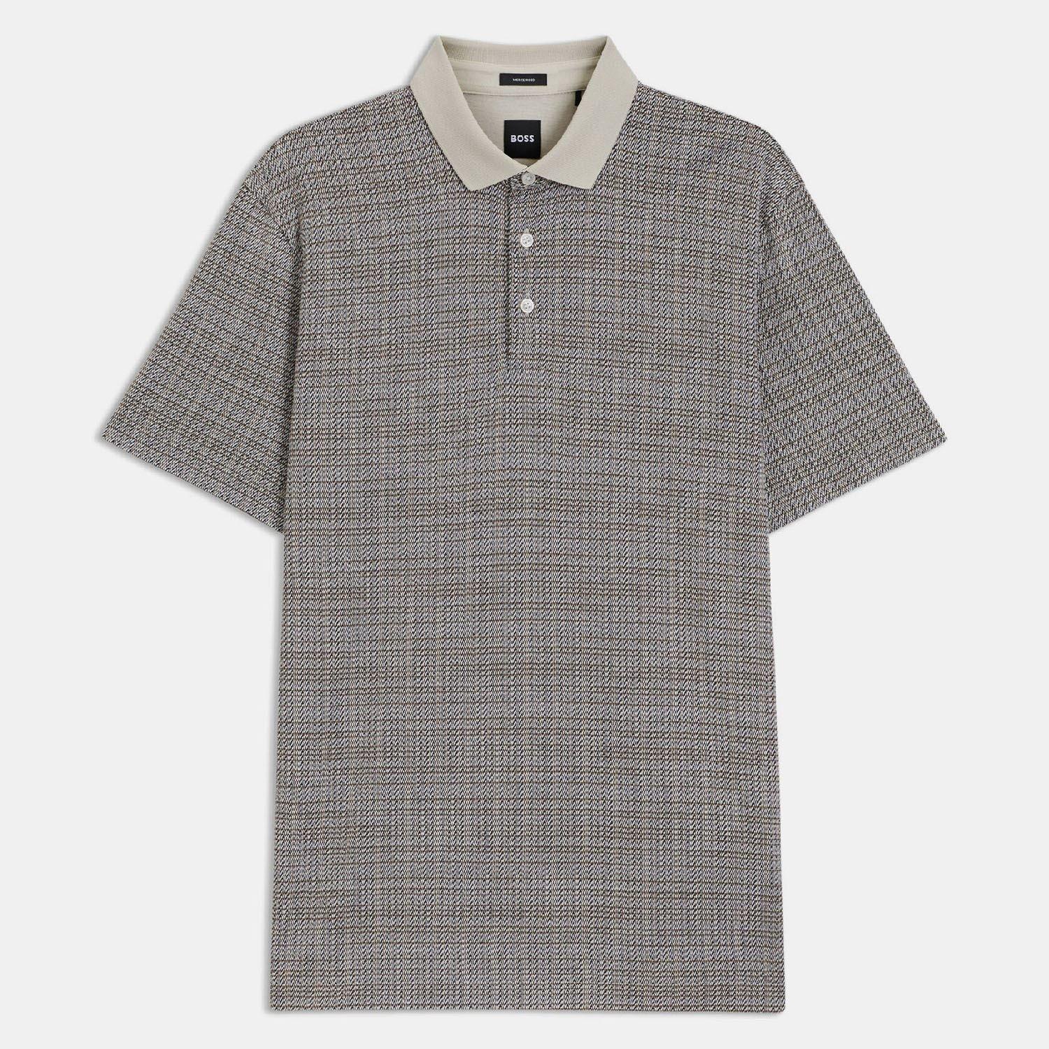 White - Boss - H-Parris 102 Mercerised Cotton Polo Shirt - 1