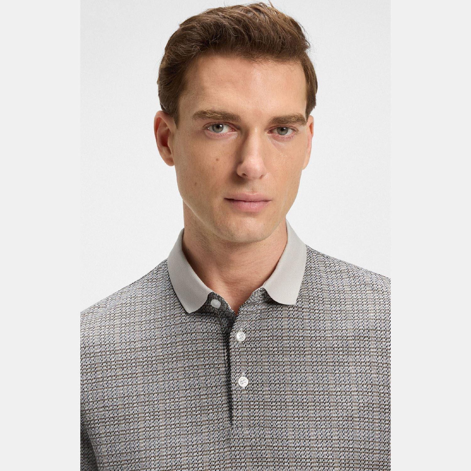 White - Boss - H-Parris 102 Mercerised Cotton Polo Shirt - 3