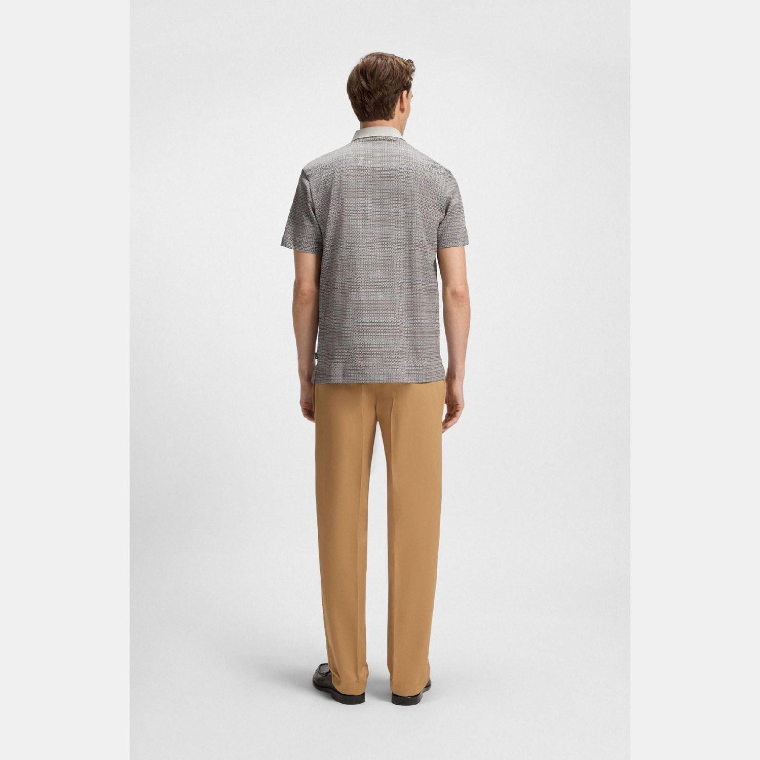 White - Boss - H-Parris 102 Mercerised Cotton Polo Shirt - 5