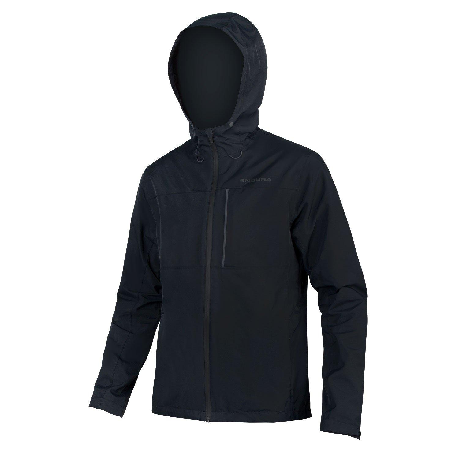 Endura Men's Hummvee Waterproof Hooded Long Sleeve Performance Cycling Jacket - Black - 2XL