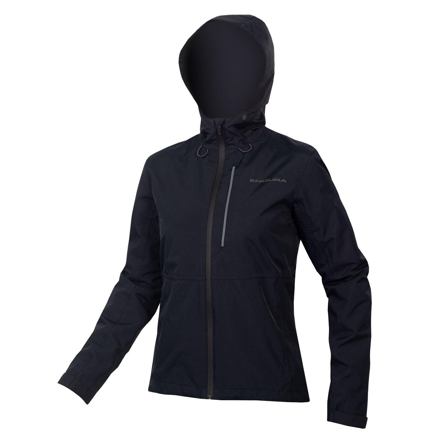 Black - Endura - Women's Hummvee Waterproof Hooded Long Sleeve Performance Cycling Jacket - 1