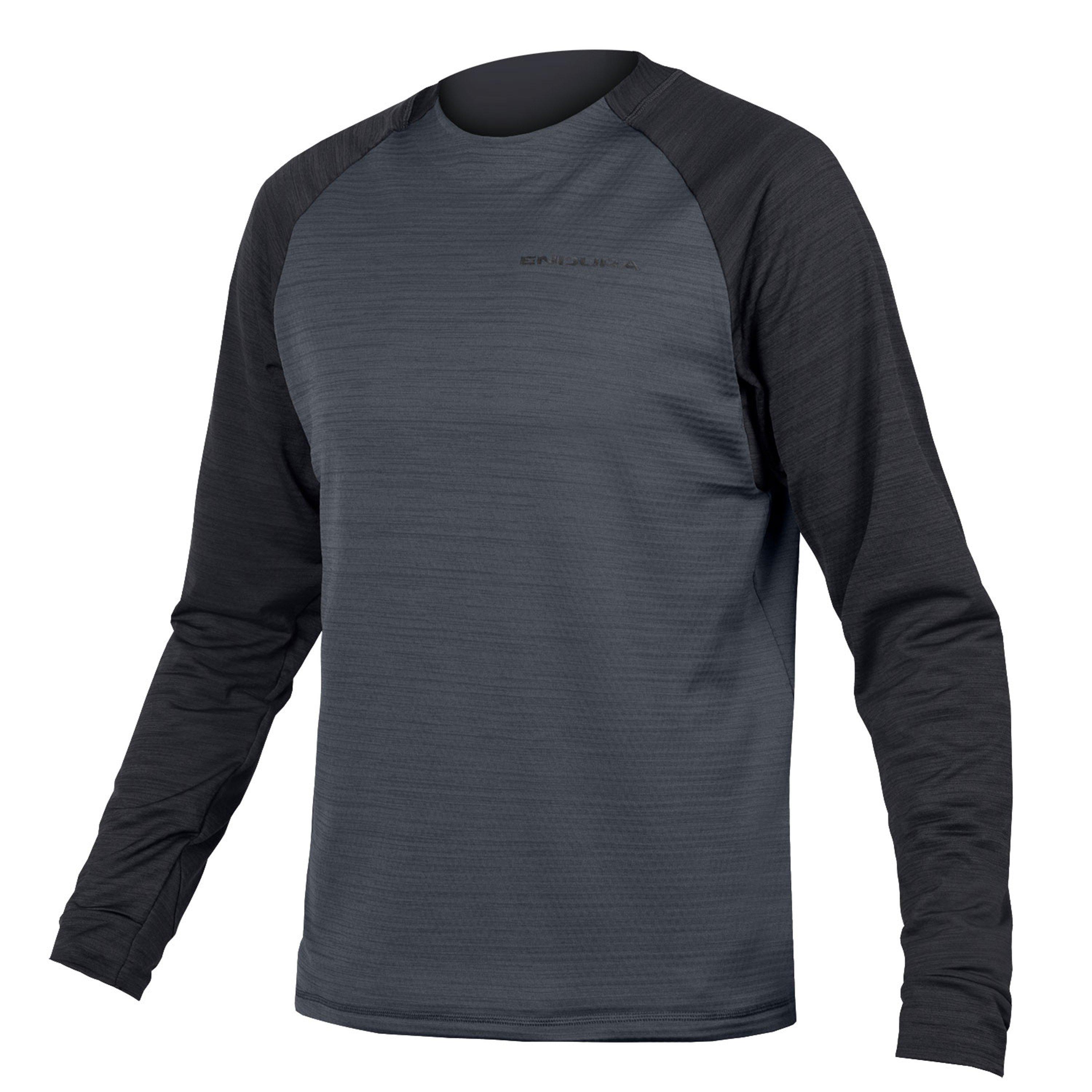 Endura Men's Singletrack Fleece Long Sleeve Performance Cycling Jacket - Black - XL
