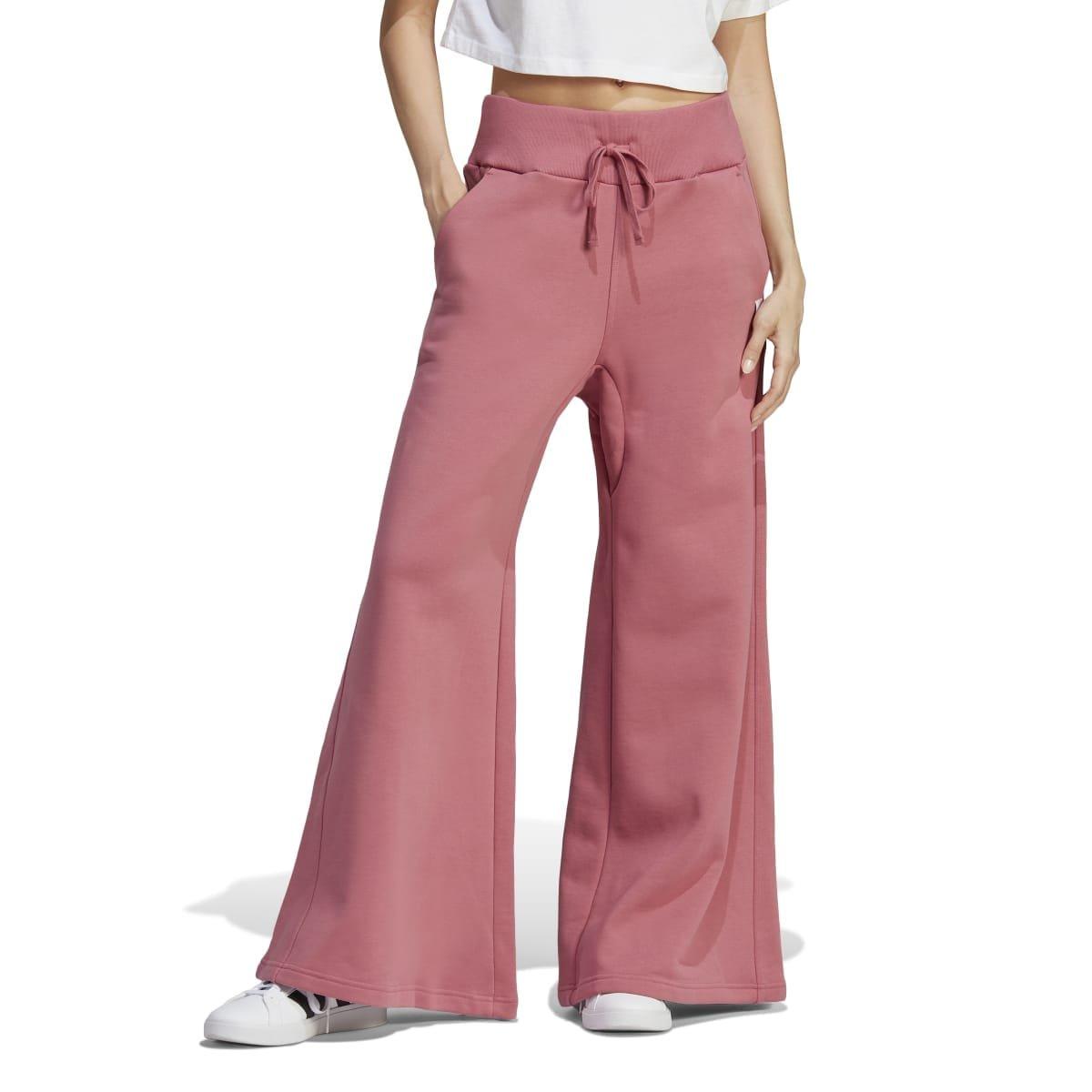 Pink - adidas - Lounge Fleece Wide Joggers - 3
