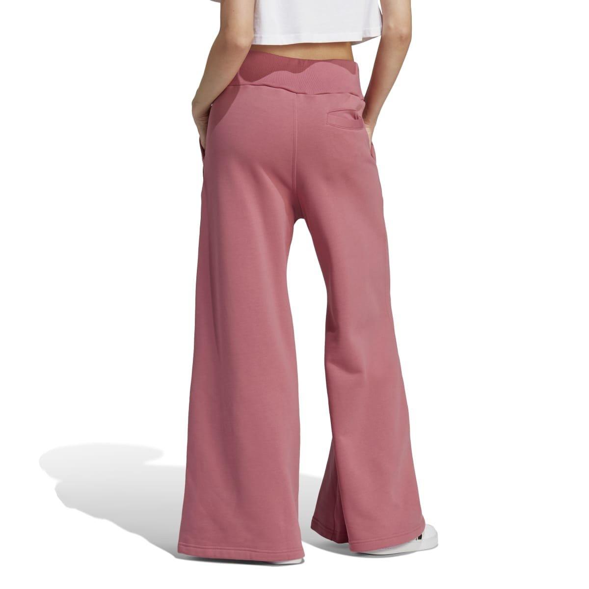 Pink - adidas - Lounge Fleece Wide Joggers - 4