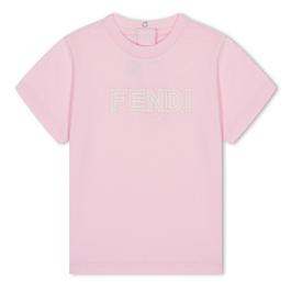 Fendi Logo Print T-Shirt Infants