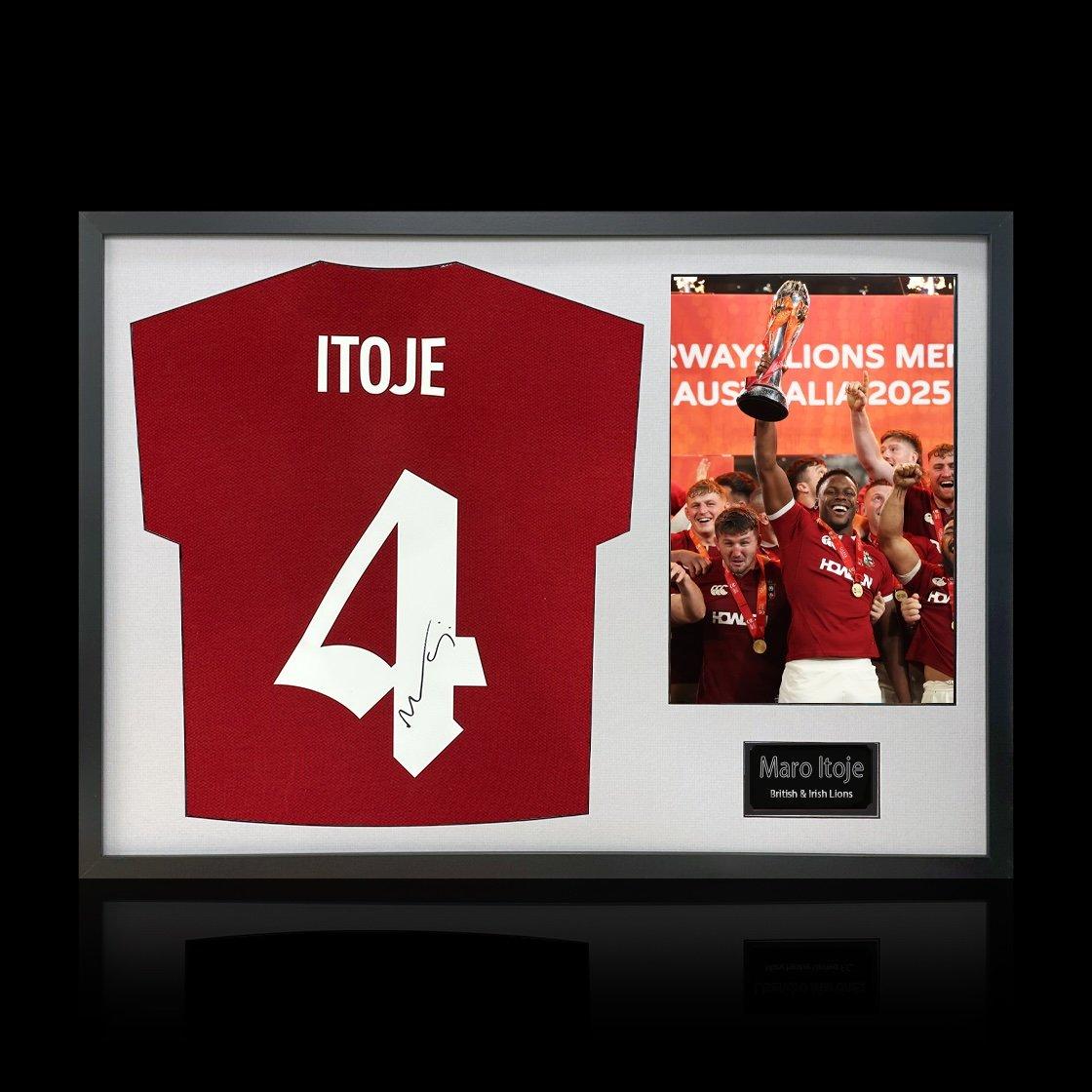 Red - The Fan Cave - Maro Itoje Signed British & Irish Lions 2025 Shirt